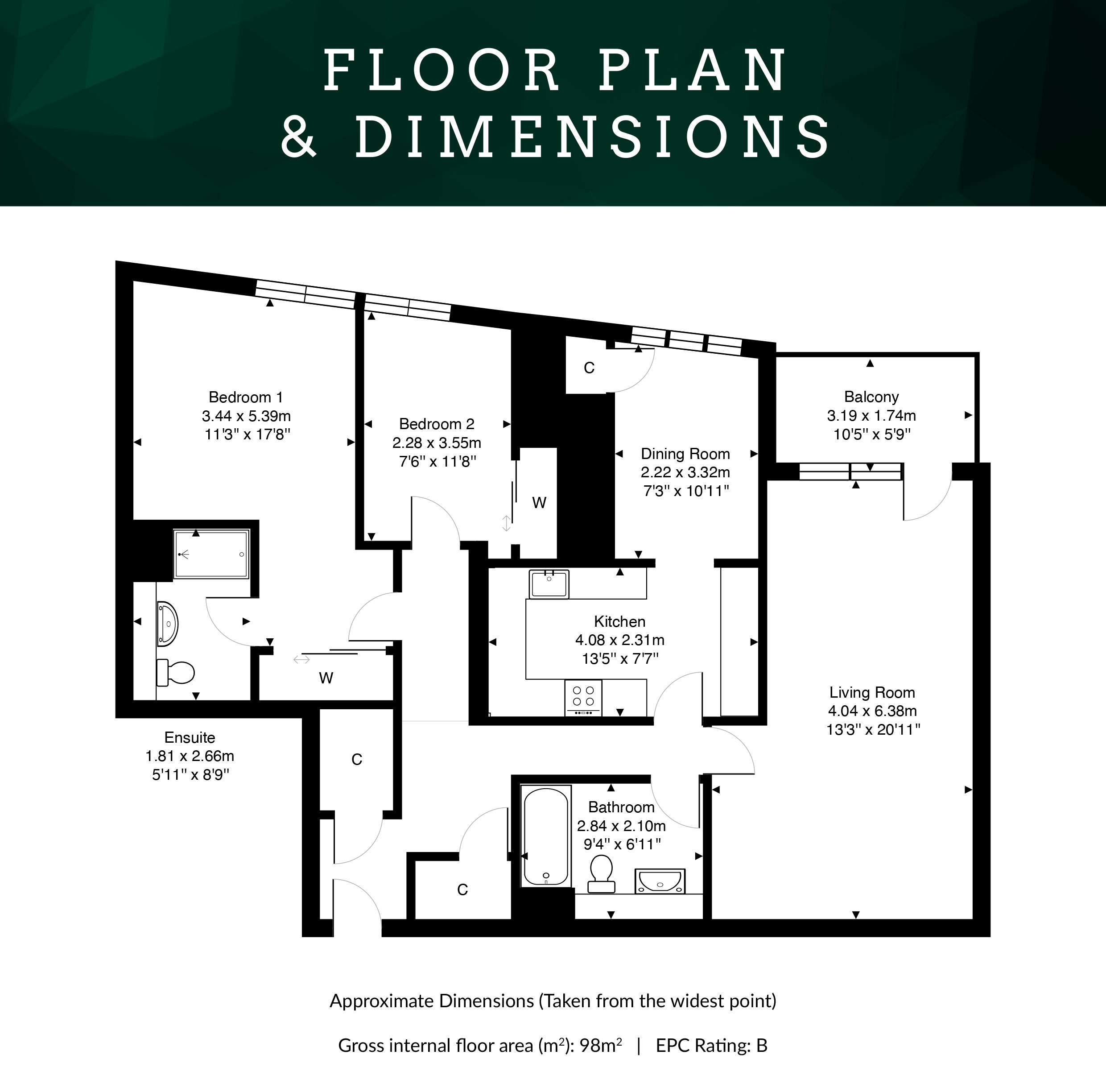 5/12 Western Harbour Way, Edinburgh, EH6 6LP floorplan