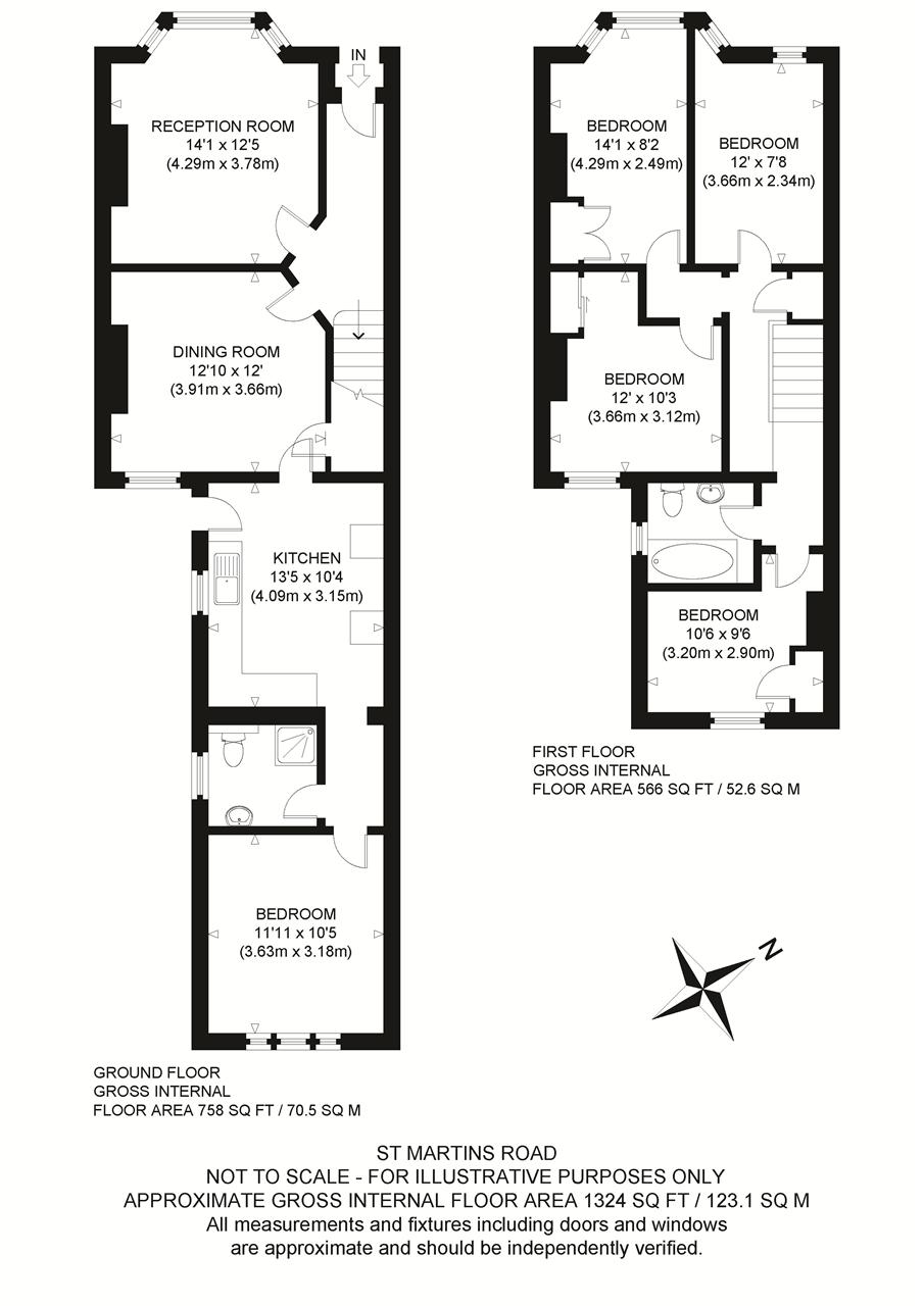 40, St Martins Road, Canterbury floorplan