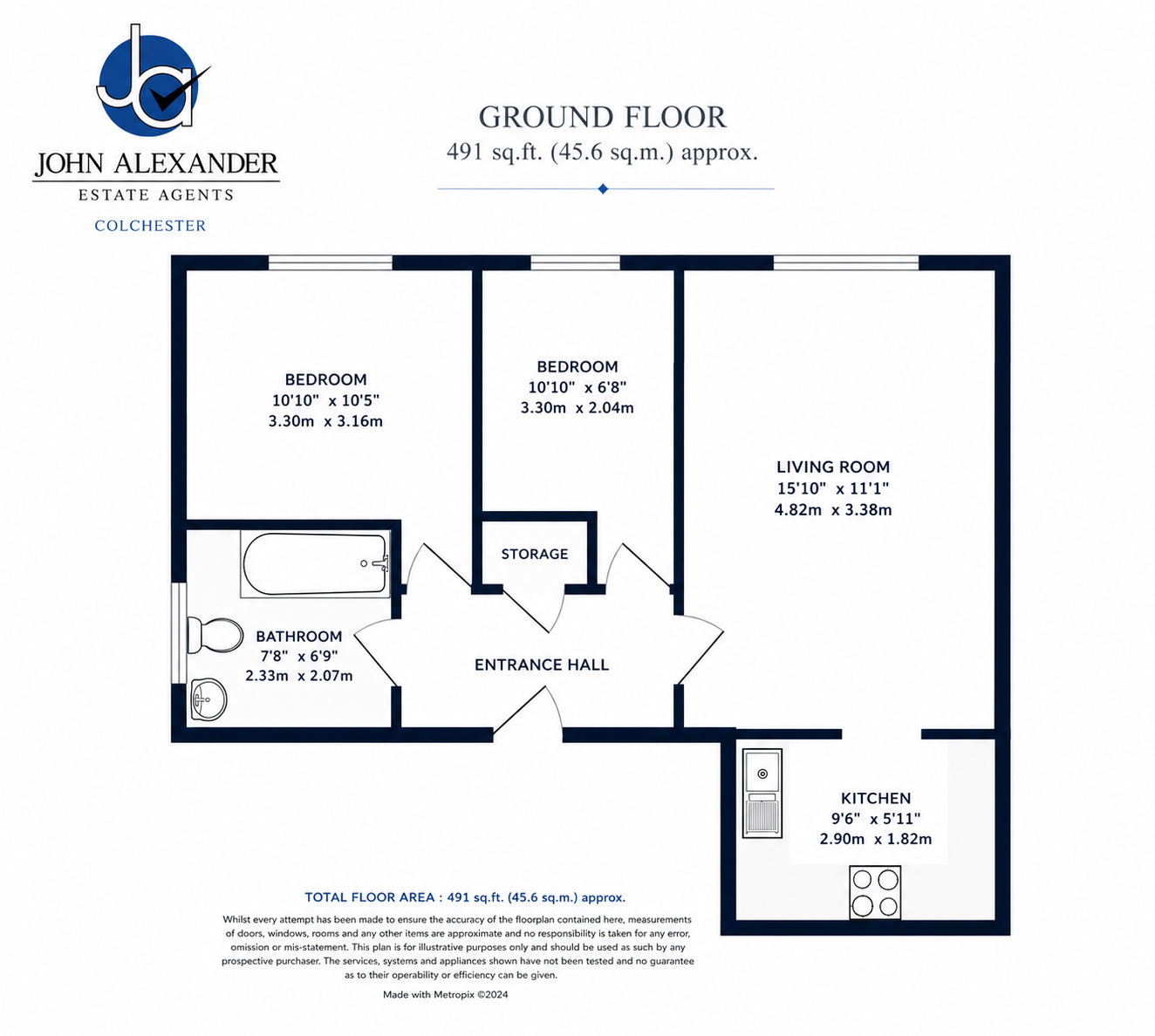 9, Recreation Road, Colchester floorplan