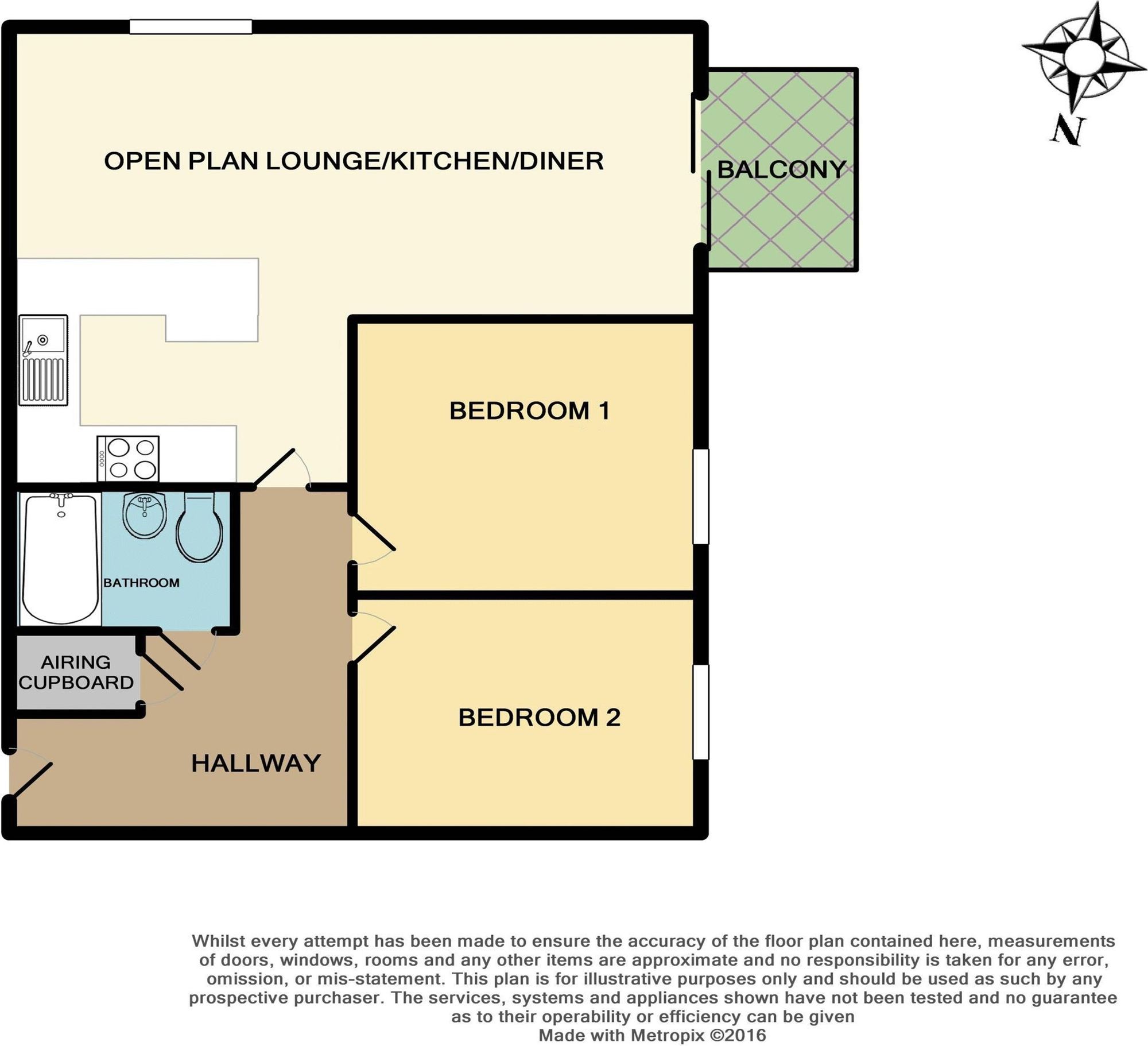 24 Chymedden Flats, Newquay, Newquay floorplan