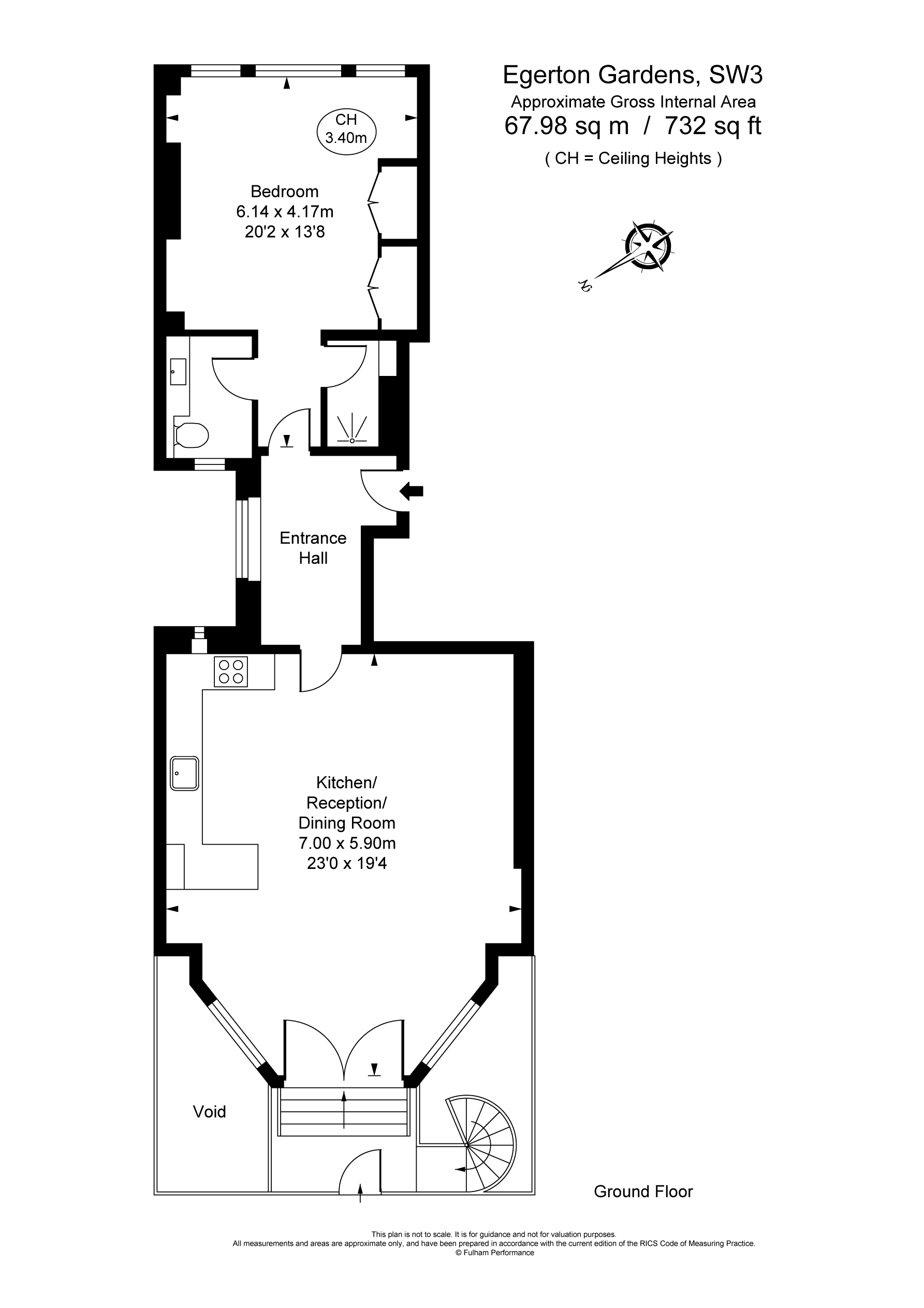 Flat 2, 15, Egerton Gardens, London floorplan