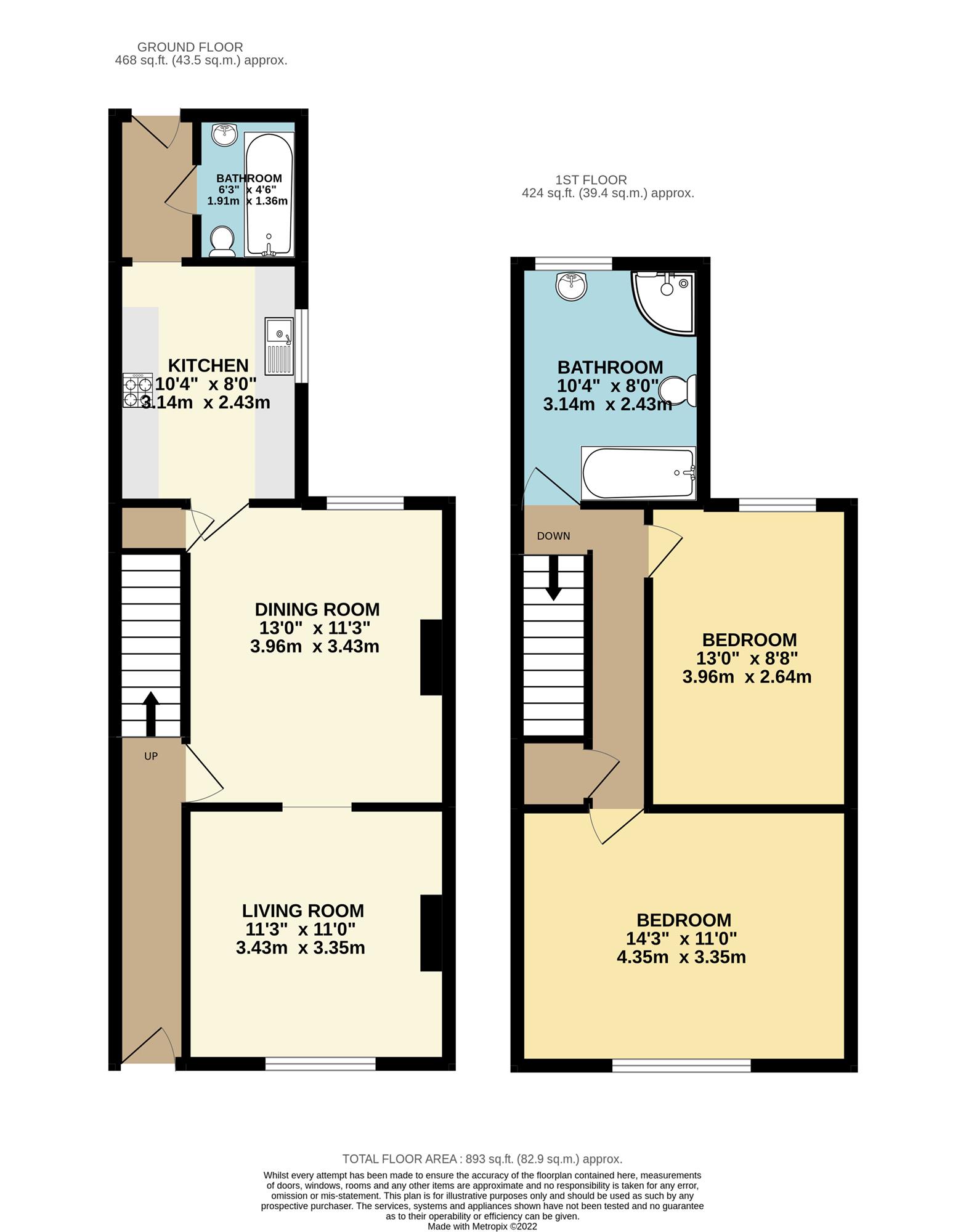 45, Rosebery Street, Burton Latimer floorplan