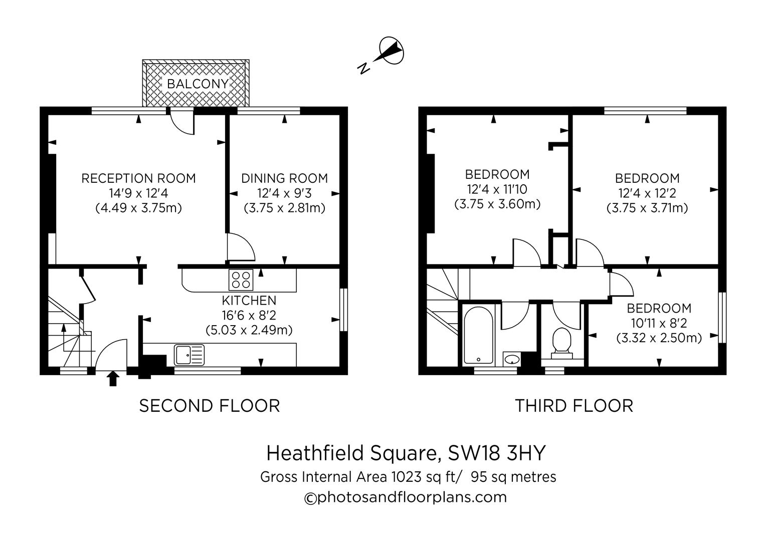 2a, Heathfield Square, London floorplan