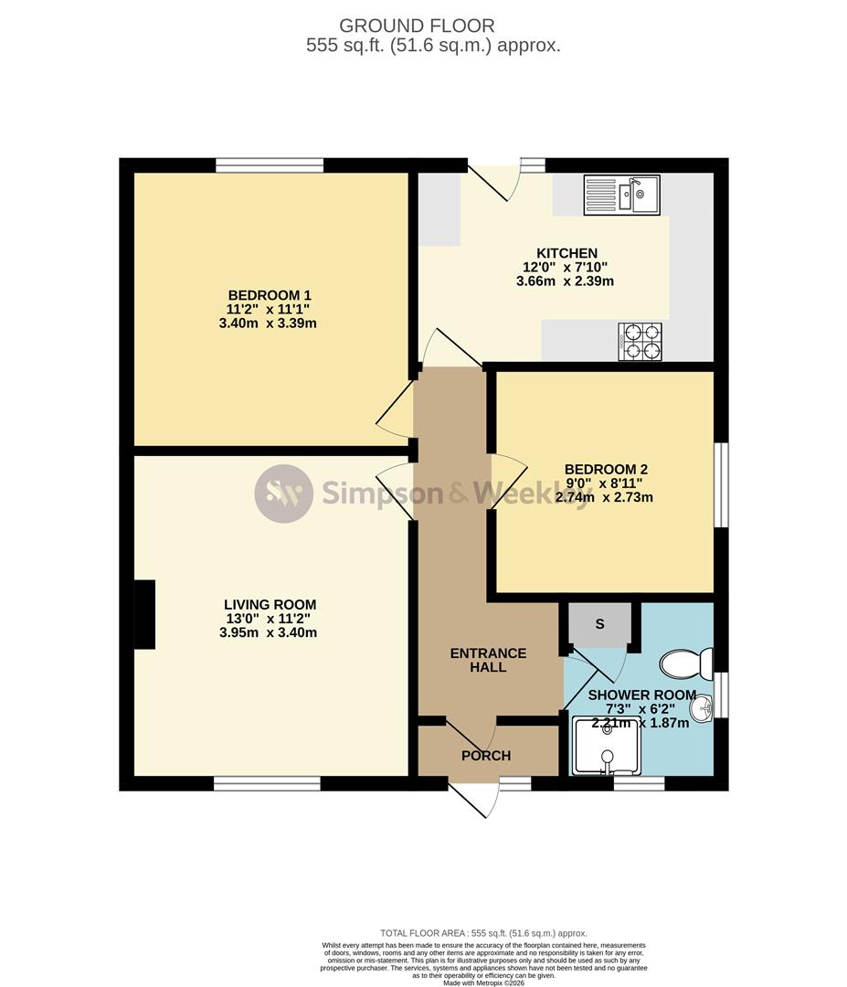 26, Woodlands Road, Wellingborough floorplan