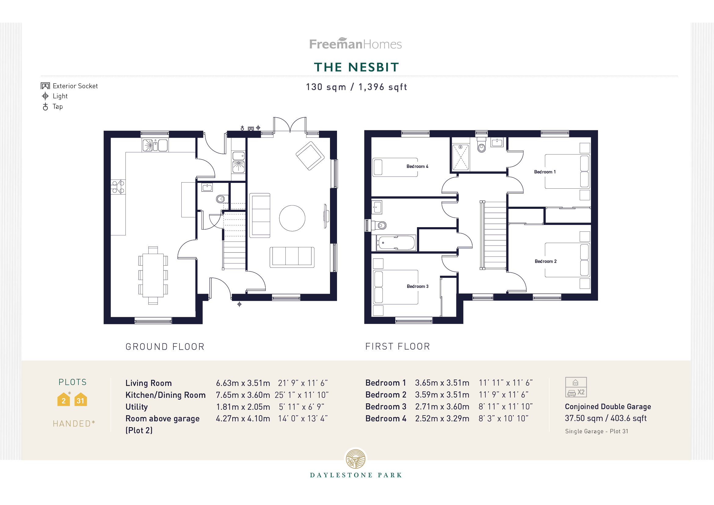 Plot ,2, The Nesbit, St. Margarets Drive, Alderton floorplan