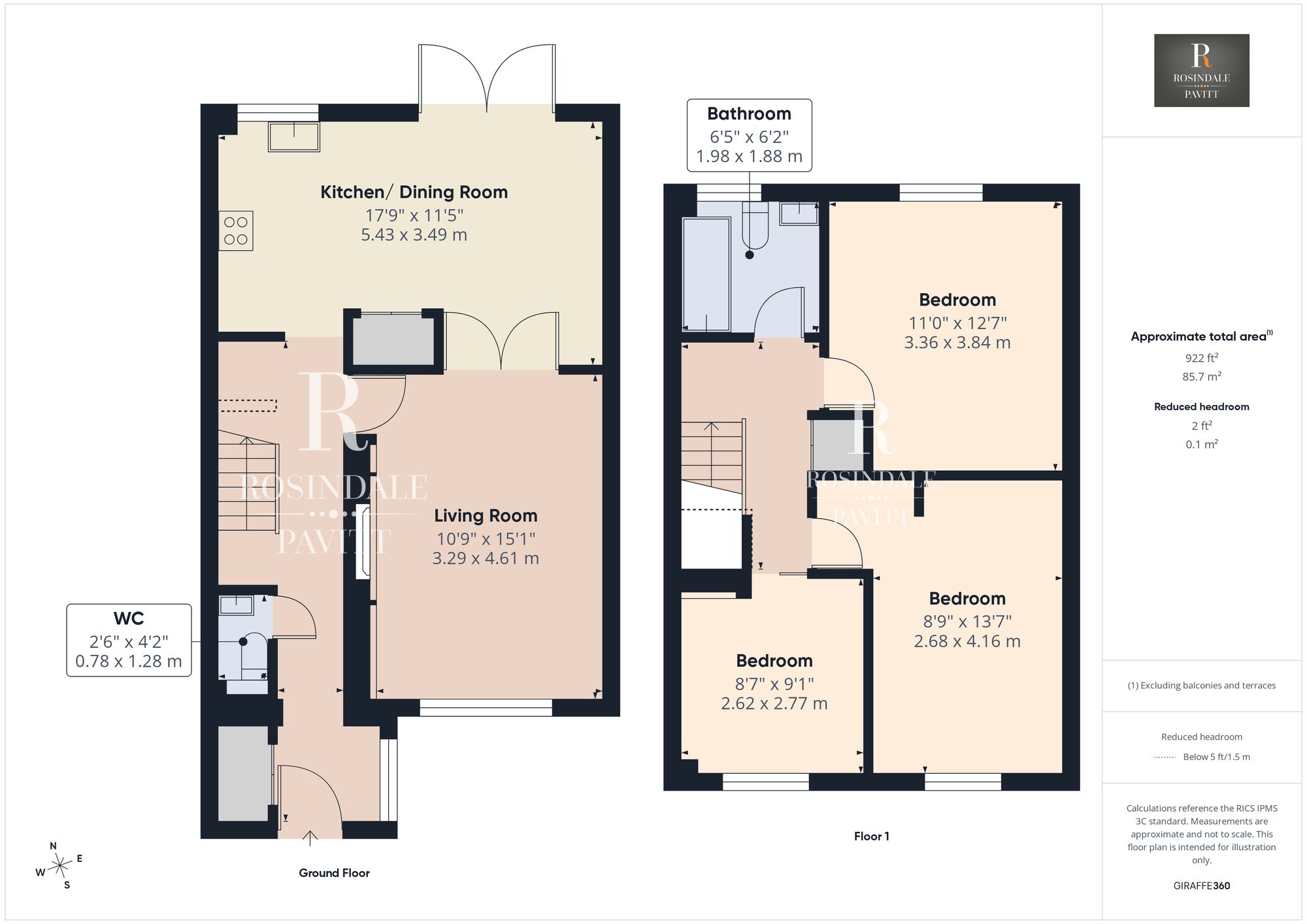 7 Cobham Close, Wallington floorplan