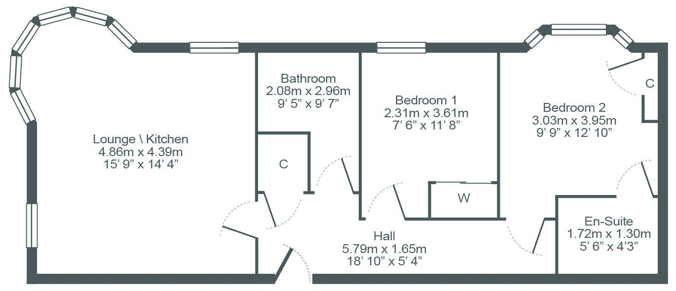 2 Bedrooms Flat to rent in Caird Drive, Glasgow G11