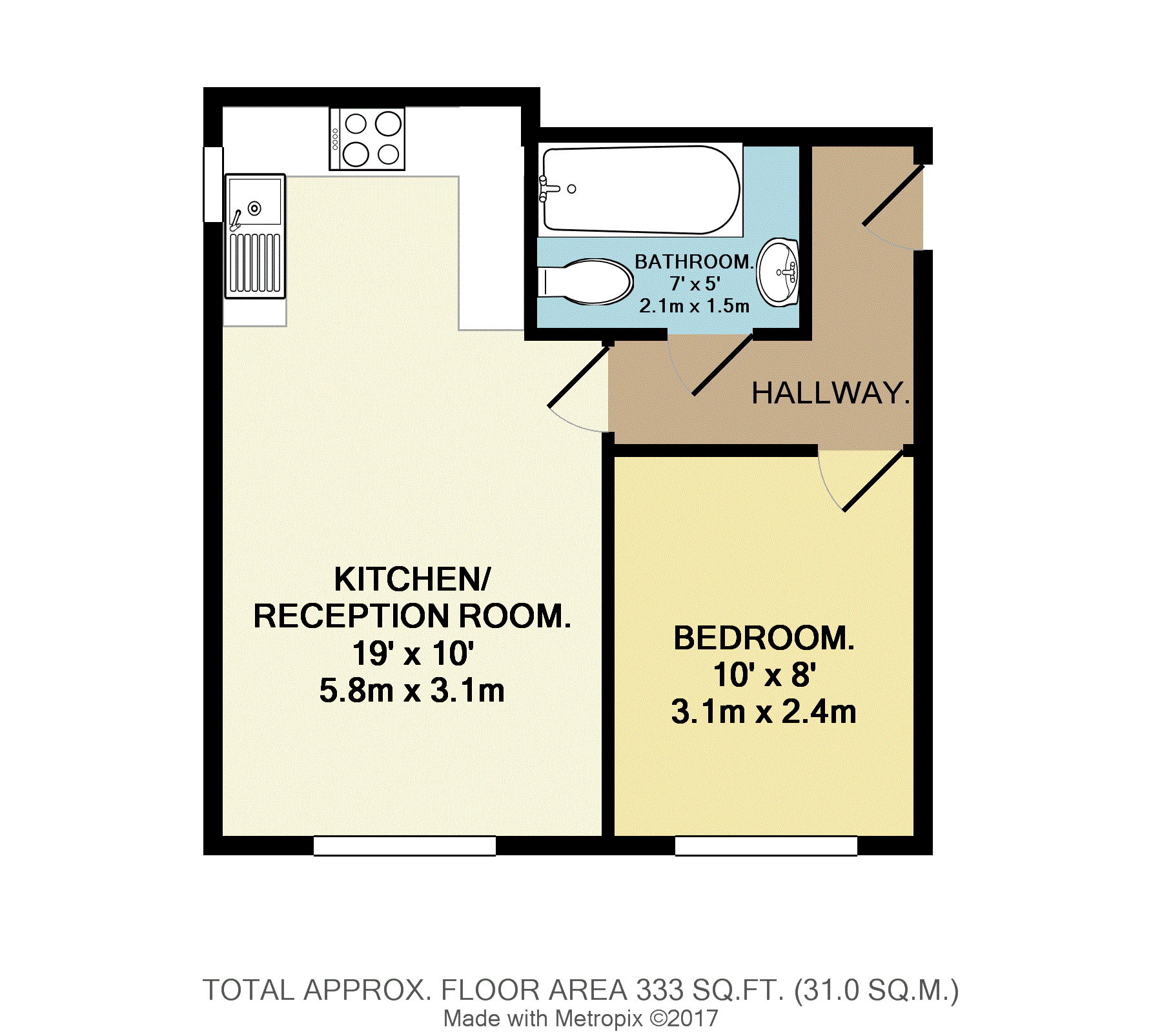 Flat 2,, Gospel Gardens, Bristol floorplan