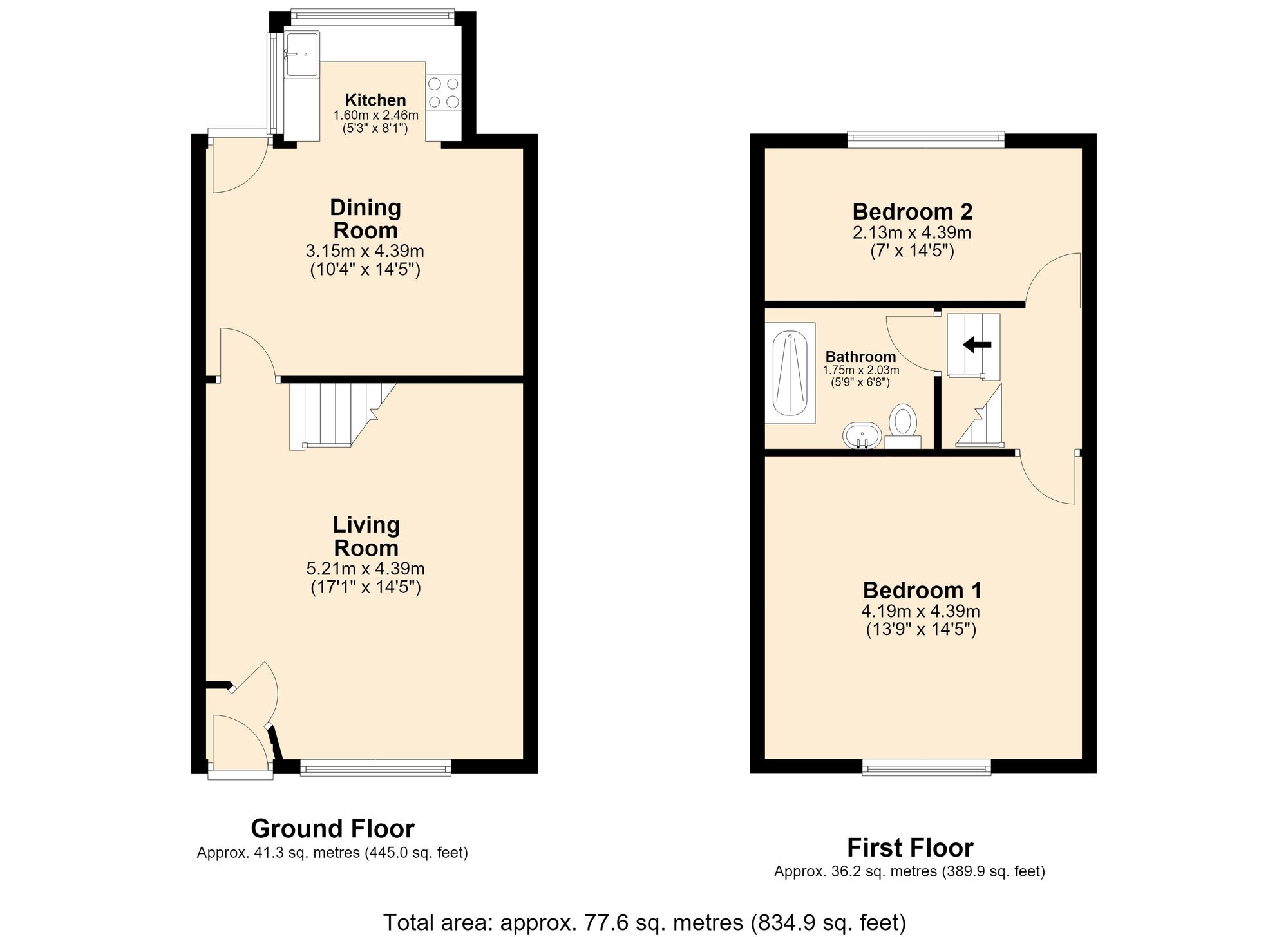 38 Victor Street, Accrington floorplan