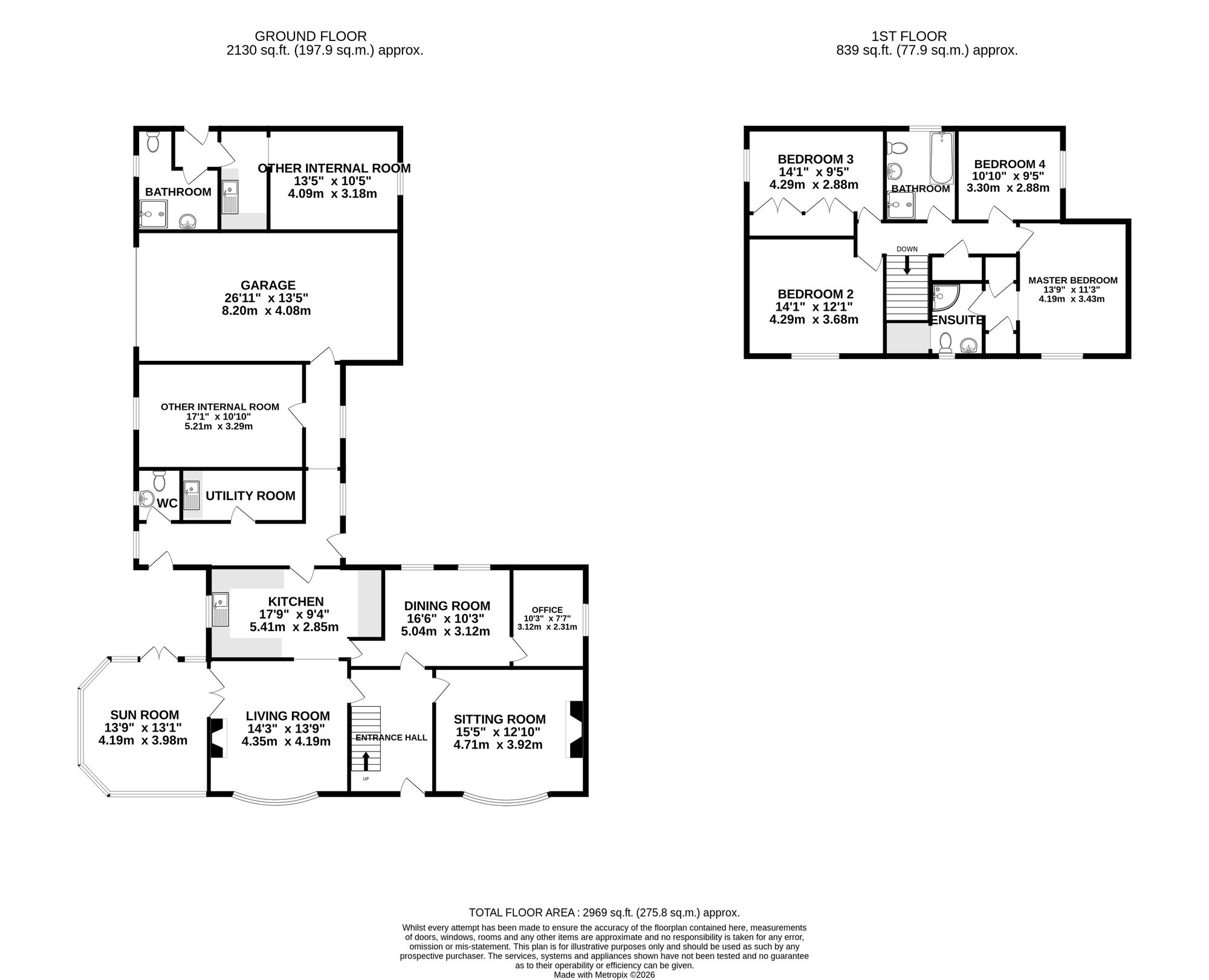 Yew Tree Cottage Stoneley Green, Nantwich floorplan