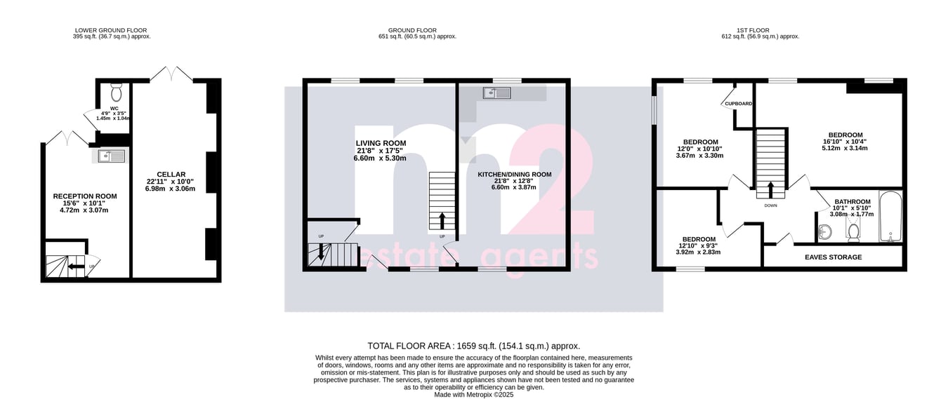2 Lees Cottages, Abergavenny floorplan
