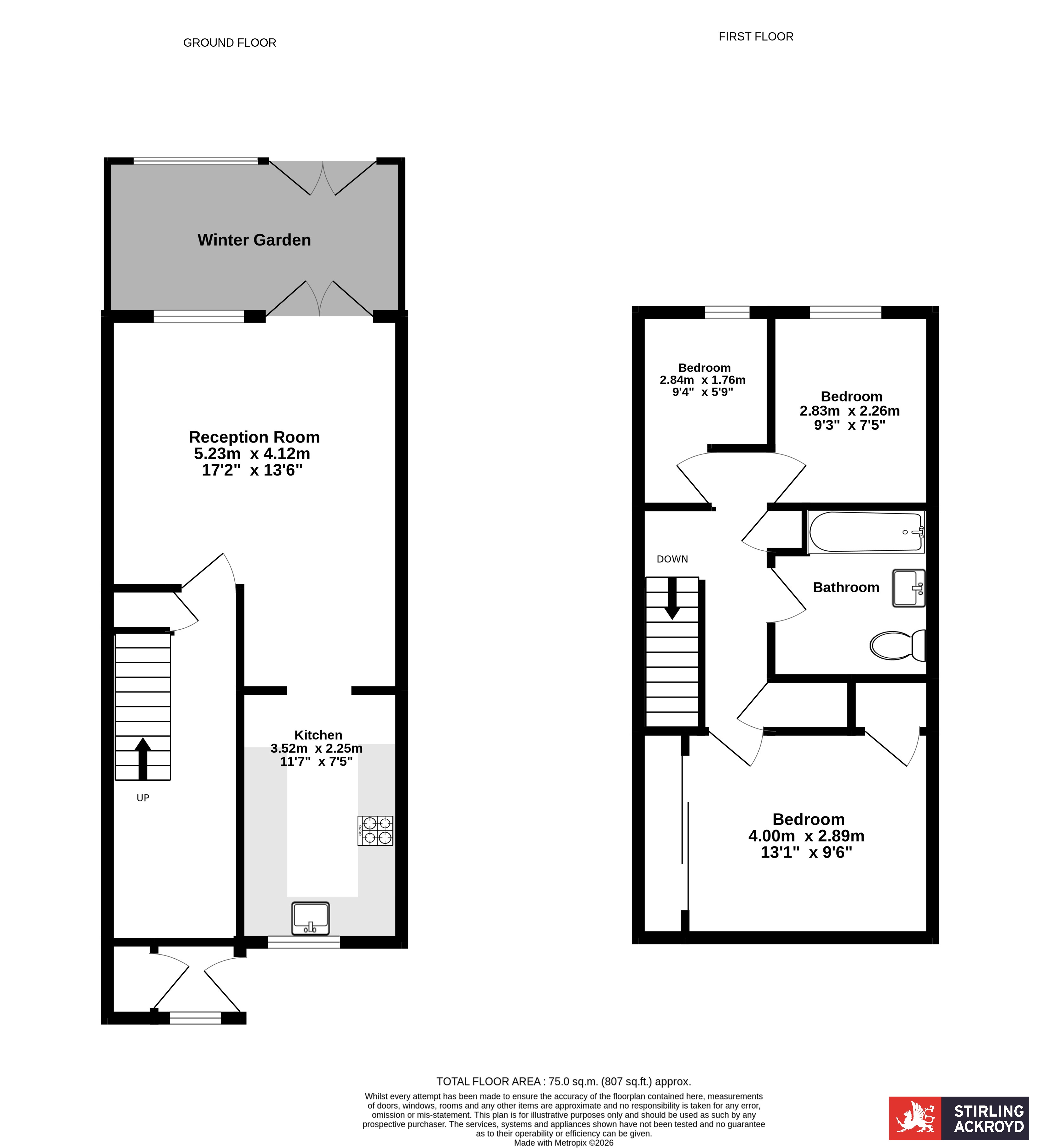 77, Staveley Gardens, London floorplan
