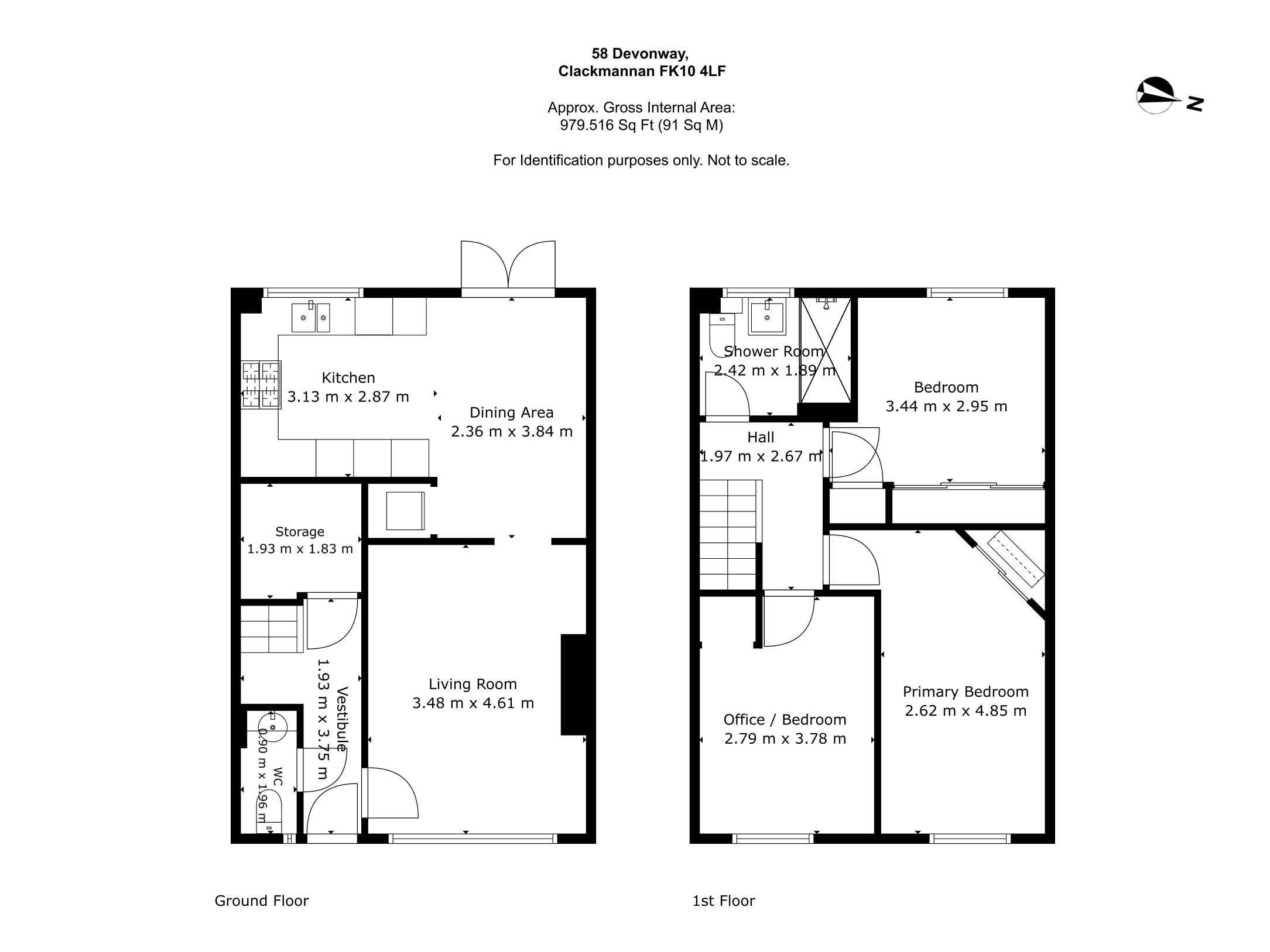 58, Devonway, Clackmannan floorplan