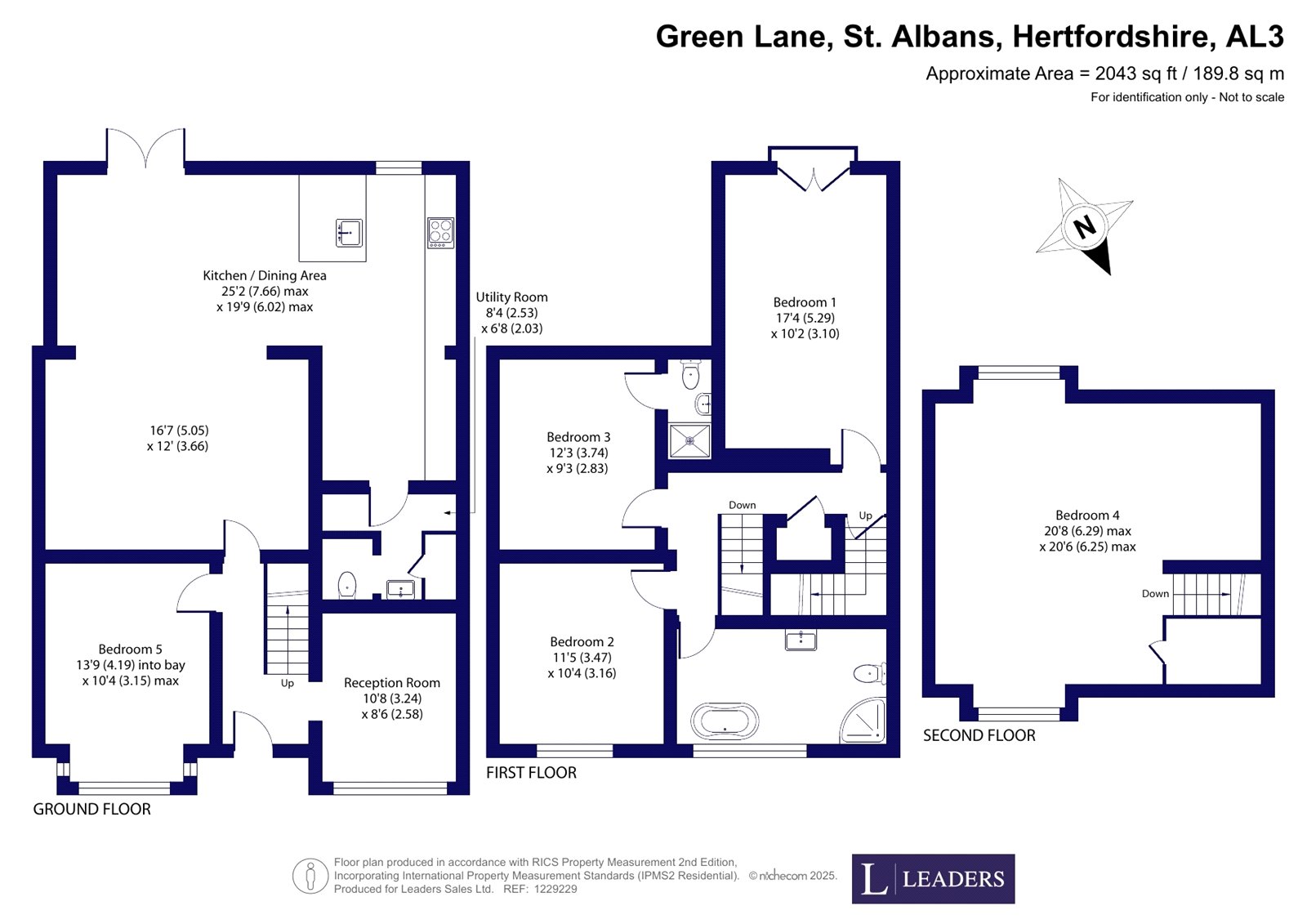 108, Green Lane, Hertfordshire floorplan