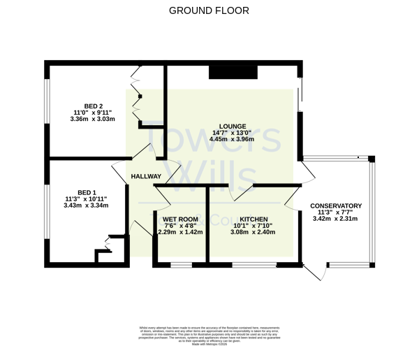 97, Glenthorne Avenue, Yeovil floorplan