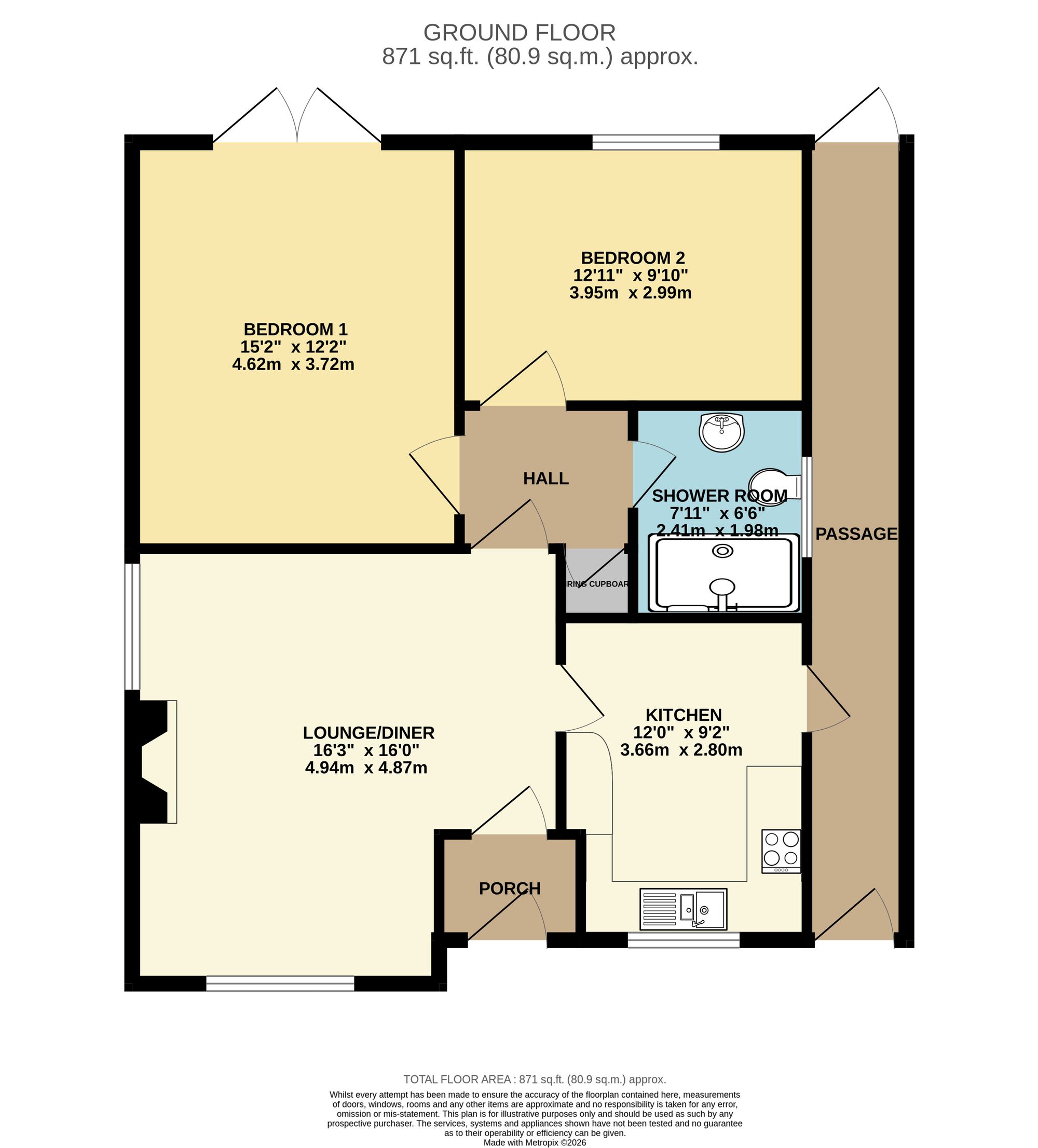 5 Fir Tree Close, Wigston floorplan