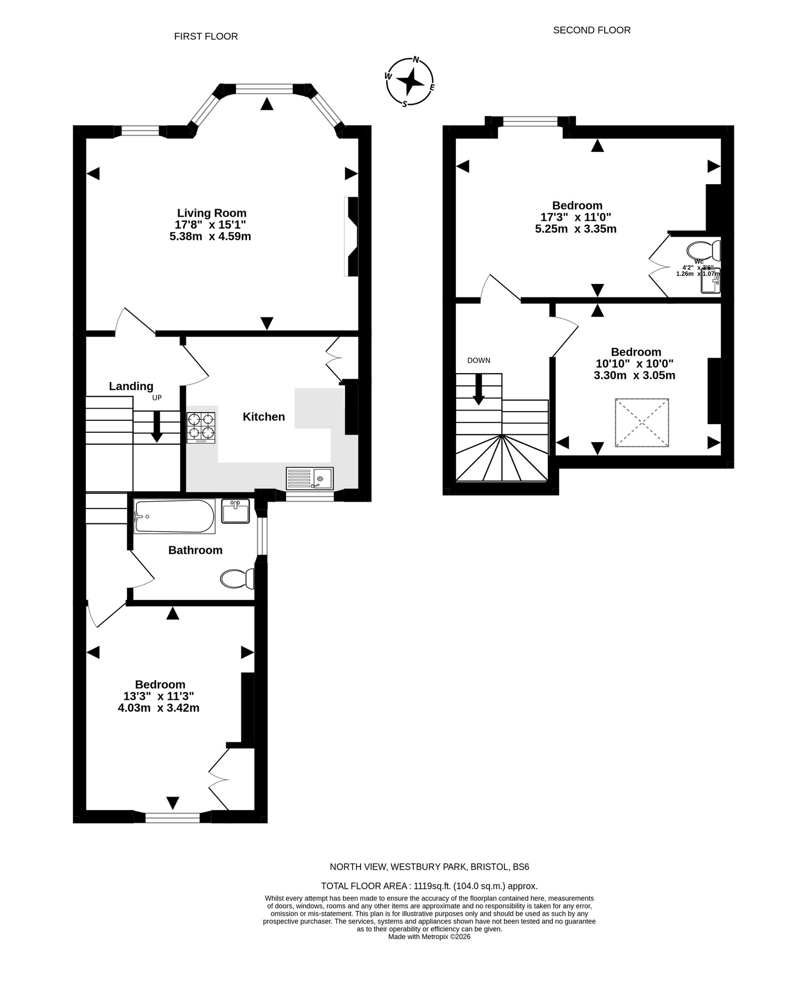 First Floor Maisonette, Bristol floorplan