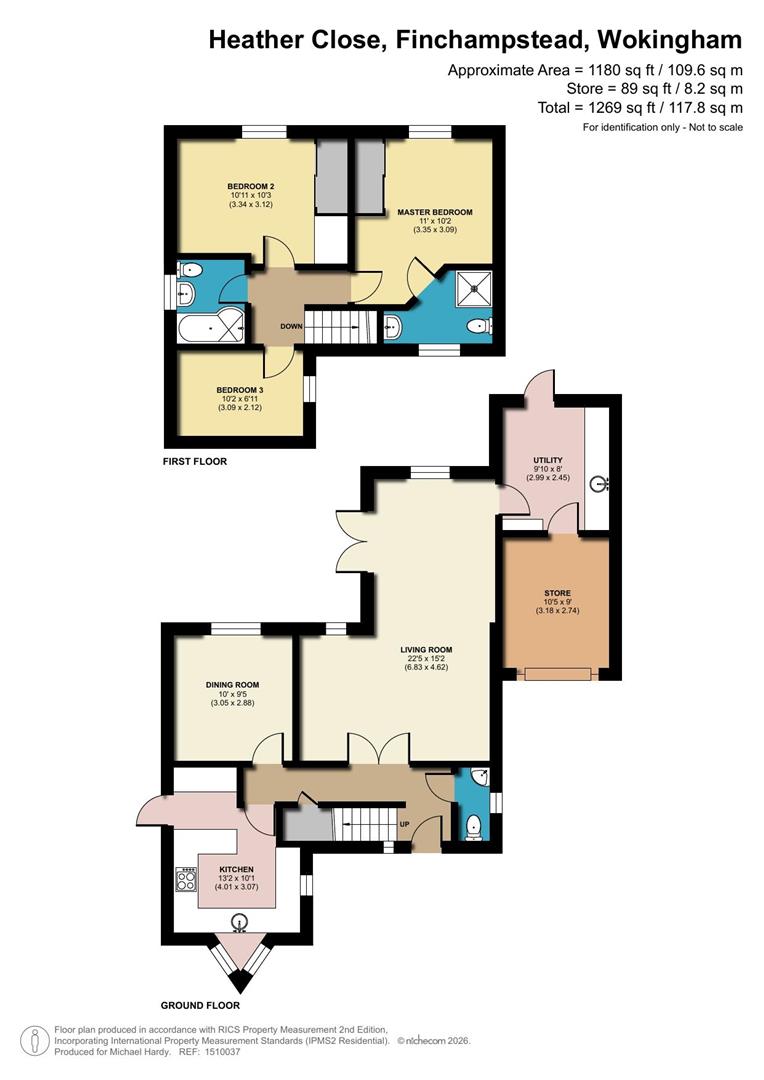 19, Heather Close, Finchampstead floorplan