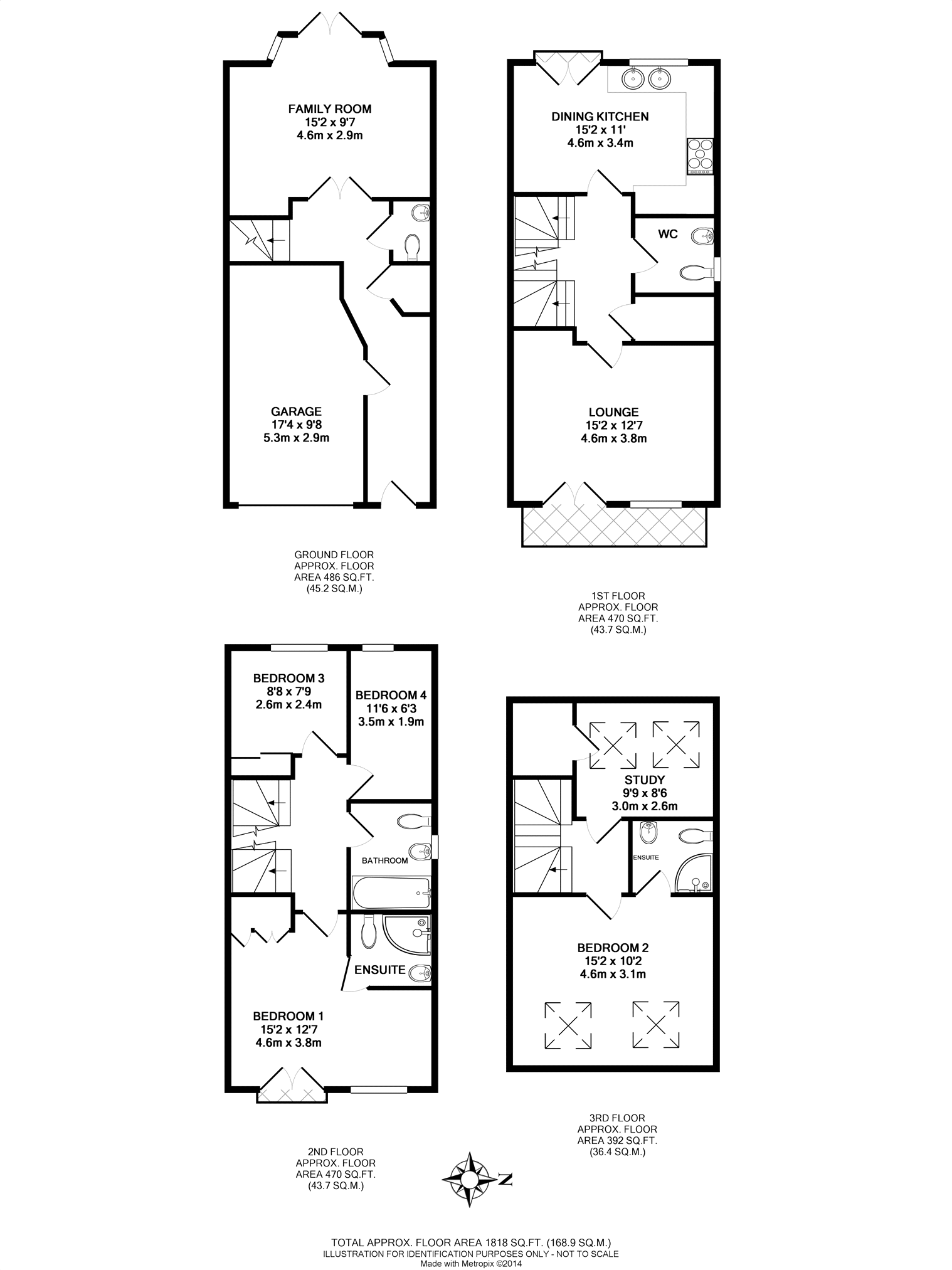 4 Bedrooms  to rent in Principal Rise, Dringhouses, York YO24