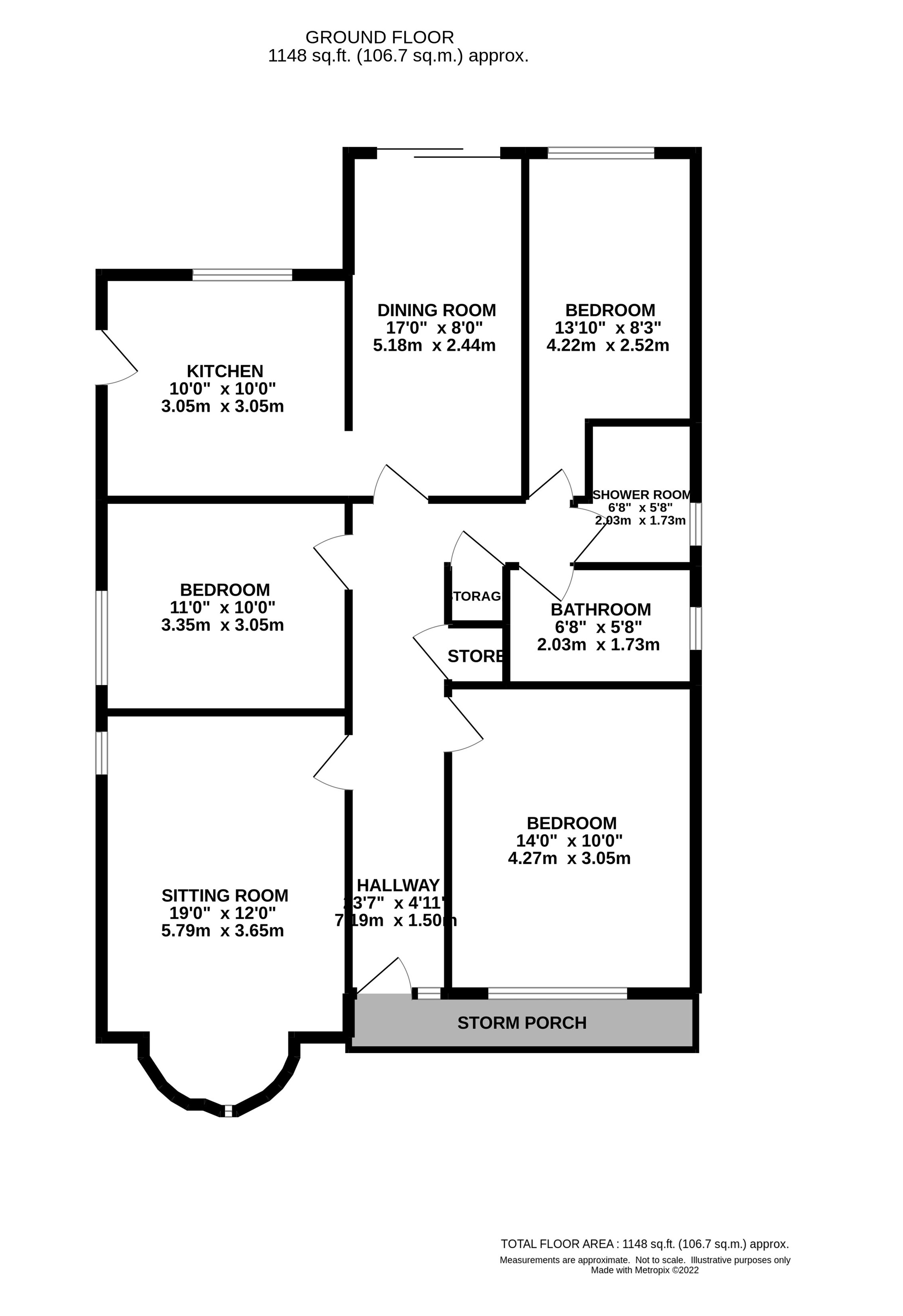Meadowside, Whaley Bridge, High Peak SK23, 3 bedroom detached bungalow