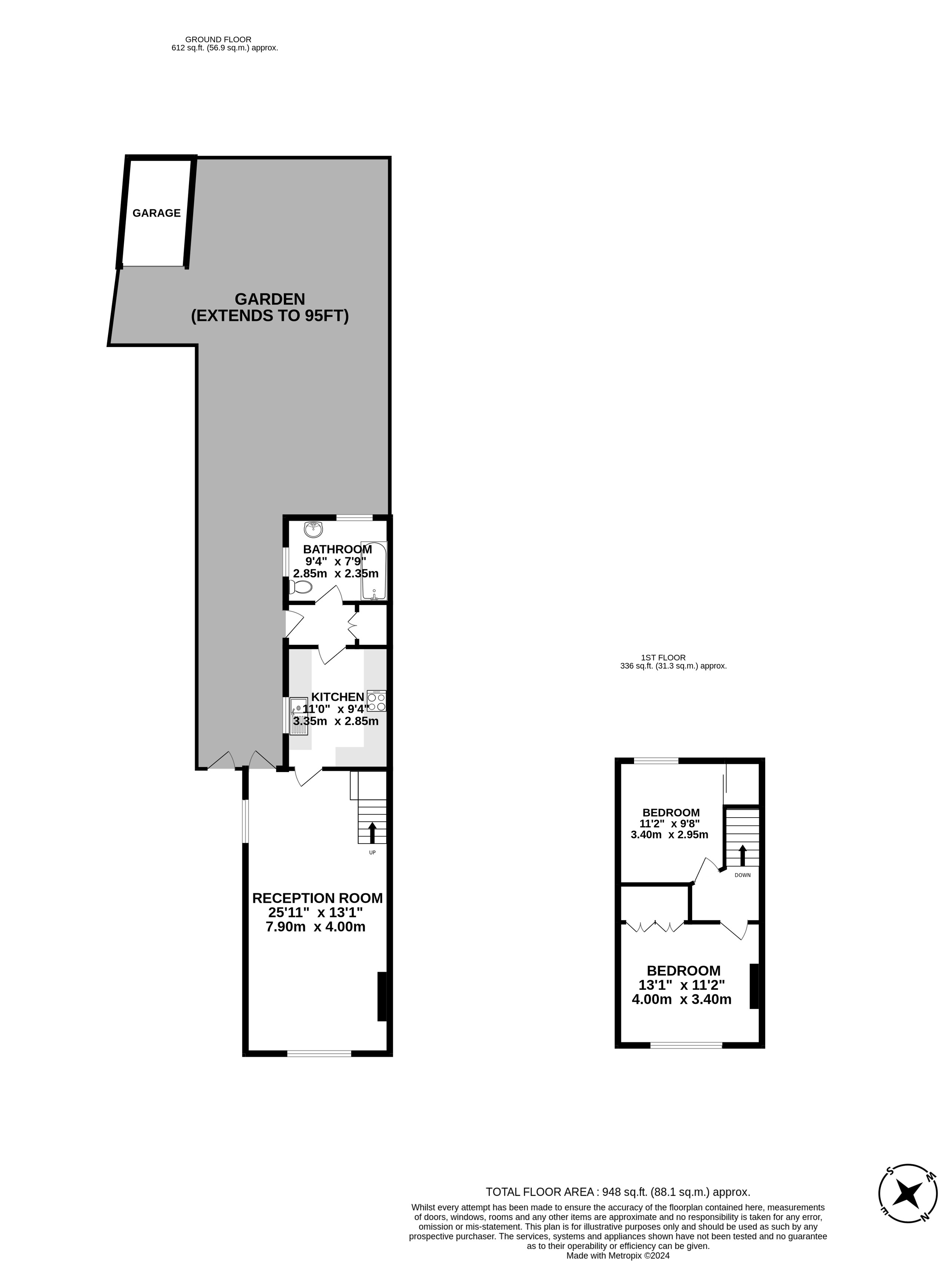 Rushett Close, Thames Ditton, Surrey KT7, 2 bedroom semidetached house