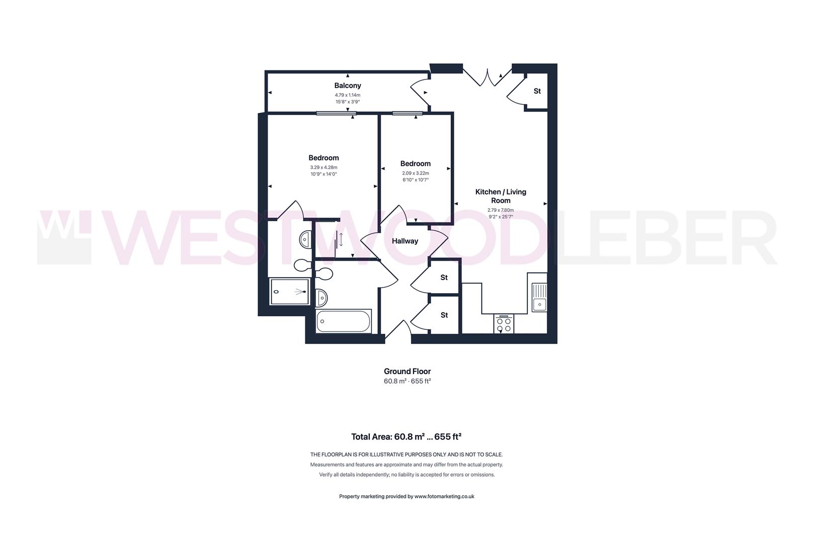 39 Chamberlayne Court, Fawkon Walk, Hoddesdon floorplan