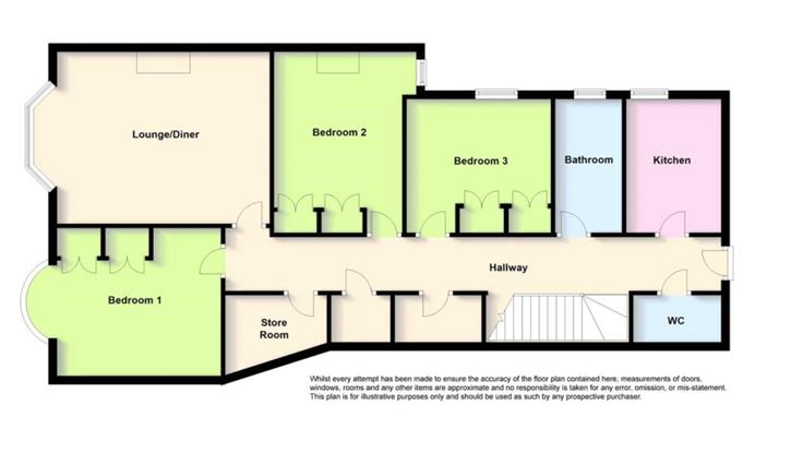 Flat 5, Warwick Mansions, Brighton Road, Worthing floorplan