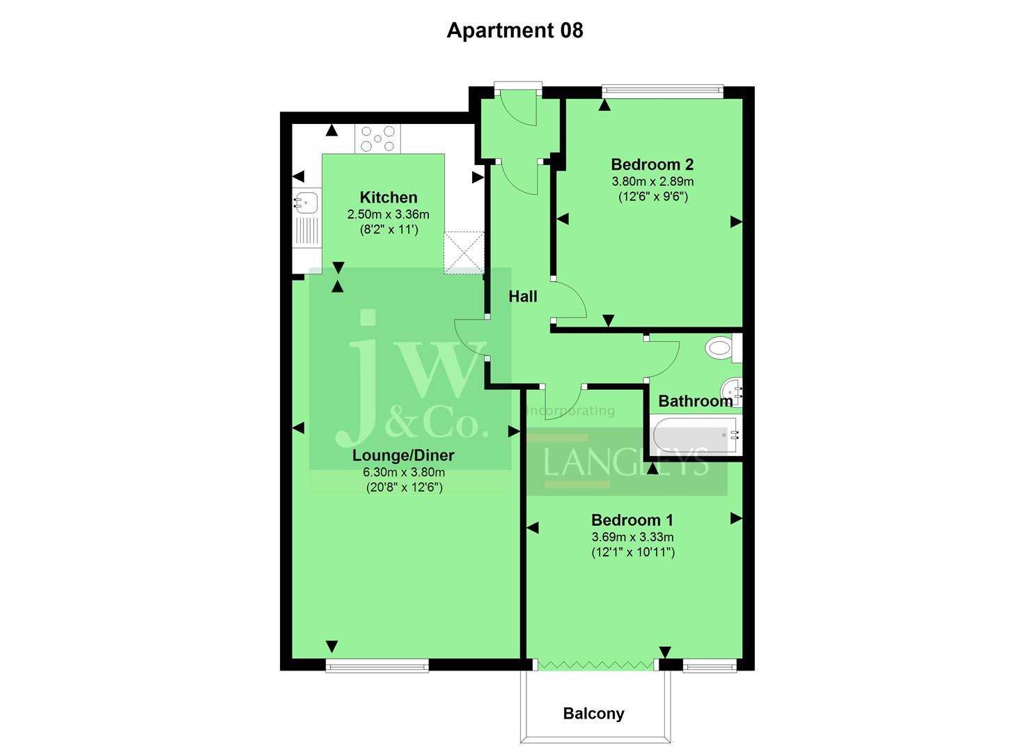 2 Bedrooms Flat to rent in Leinster Apartments, Hemel Hempstead HP1