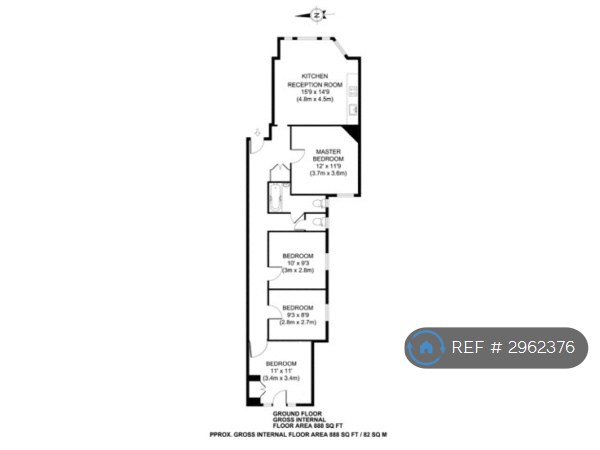 Flat, Stamford Brook Mansions Goldhawk Road, London floorplan