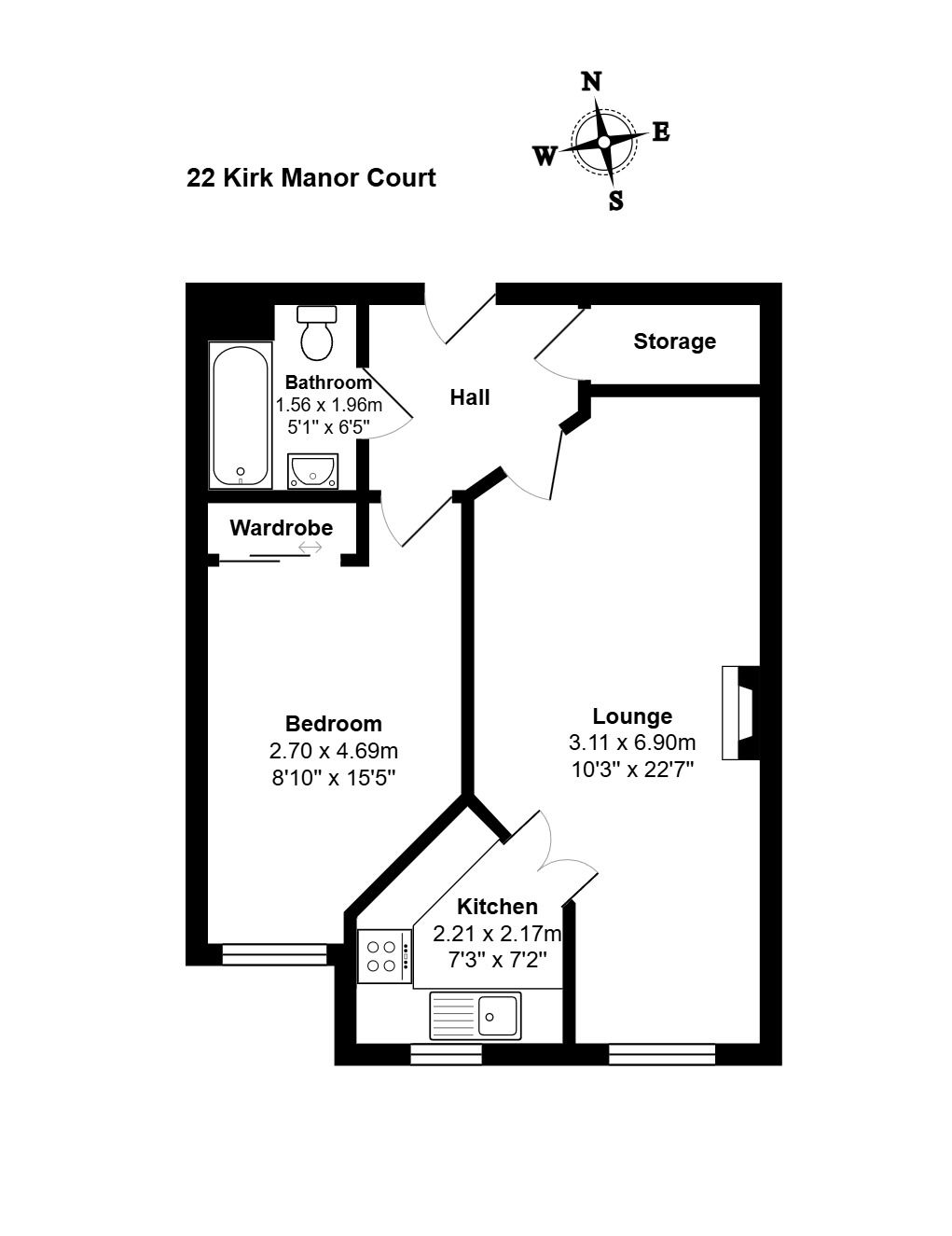 22 Kirk Manor Court, Kirk Brae, Aberdeen floorplan