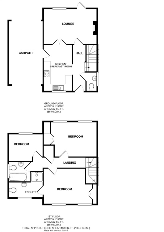 3 Bedrooms Detached house to rent in Mill Lane, Dunmow CM6