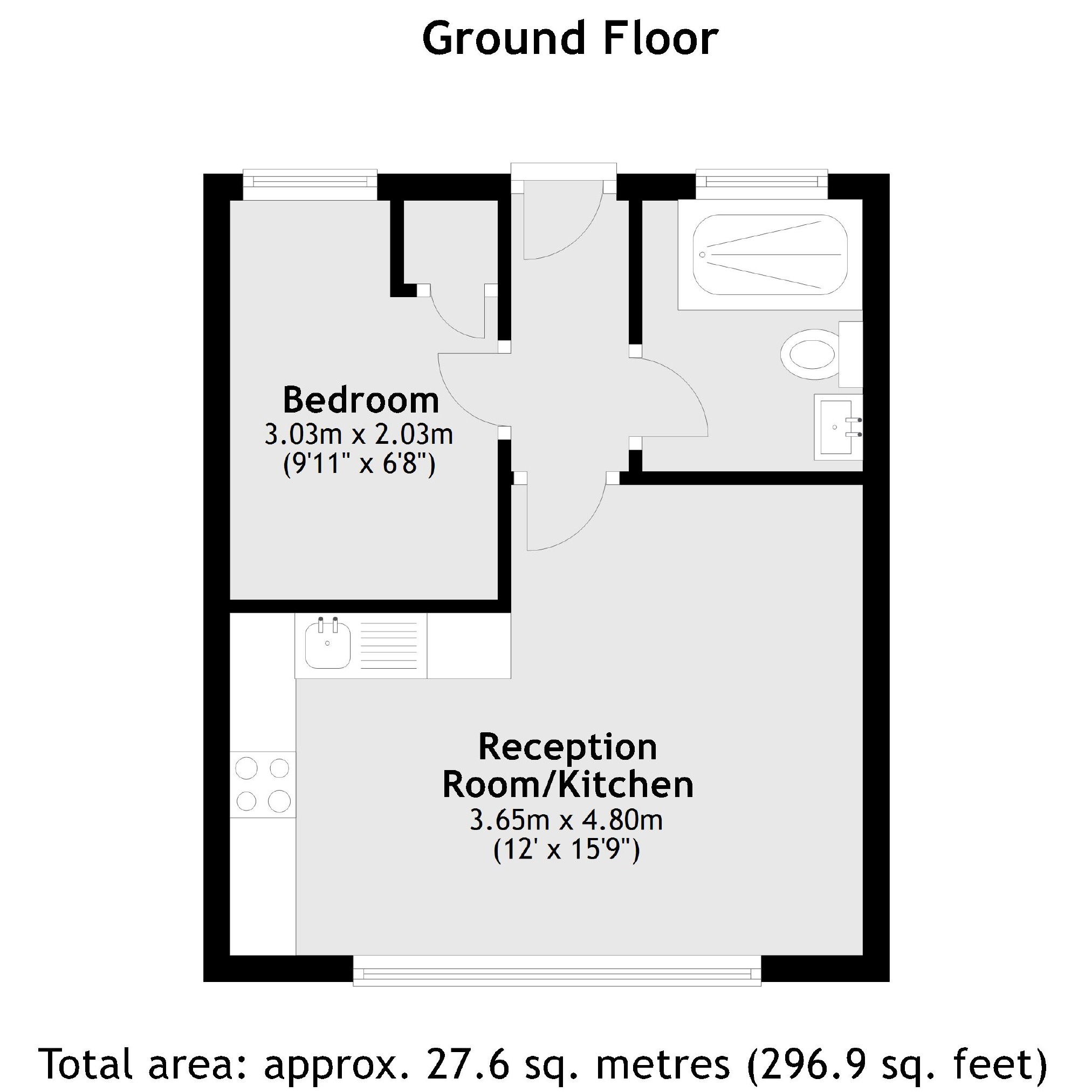 Kneller Road, Whitton, Twickenham TW2, 1 bedroom flat for sale