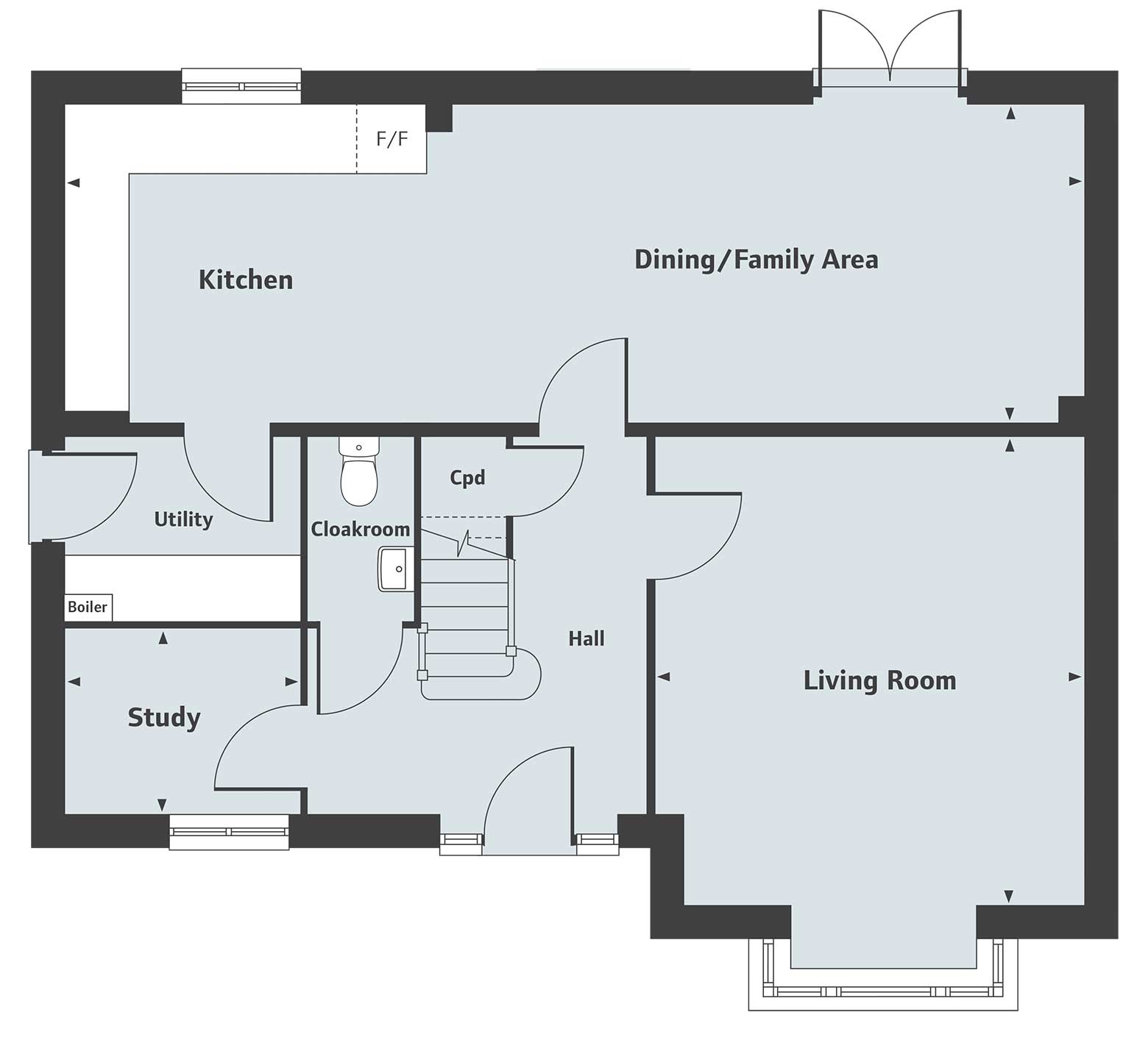 "The Cottingham" at Hastings Road, Grendon, Atherstone CV9, 4 bedroom