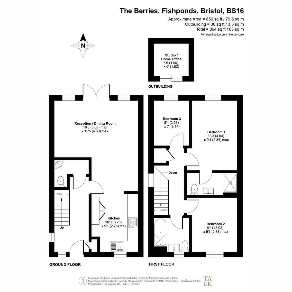 10, The Berries, Bristol floorplan