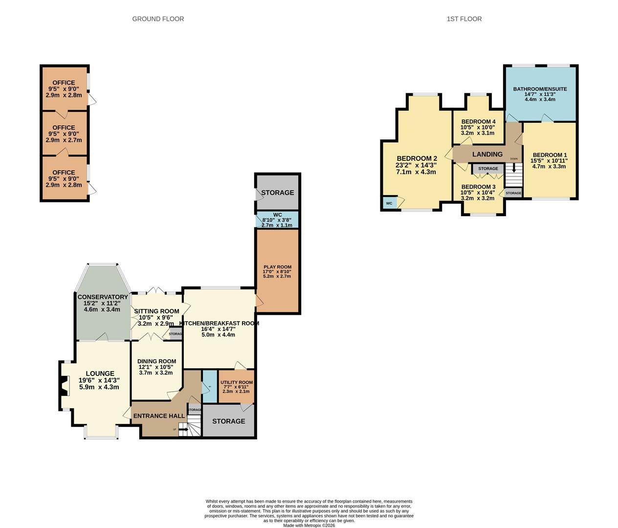 16, Tudor Way, Hockley floorplan