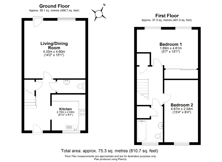 Eagle Way, Bracknell, Berkshire RG12, 2 bedroom terraced house for sale