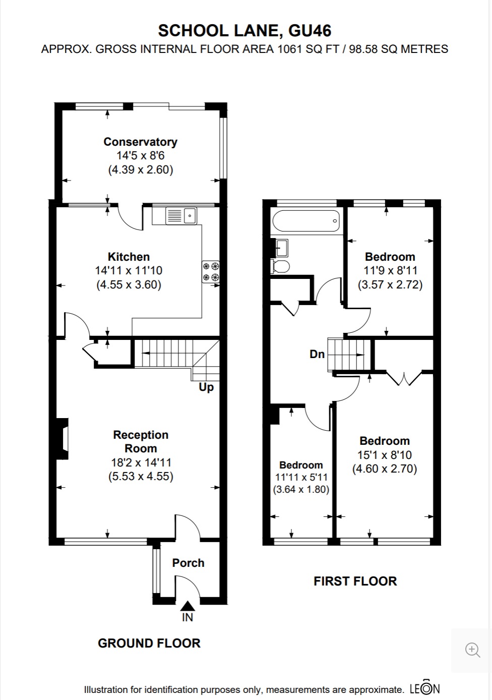 21 School Lane, Yateley, Hampshire floorplan