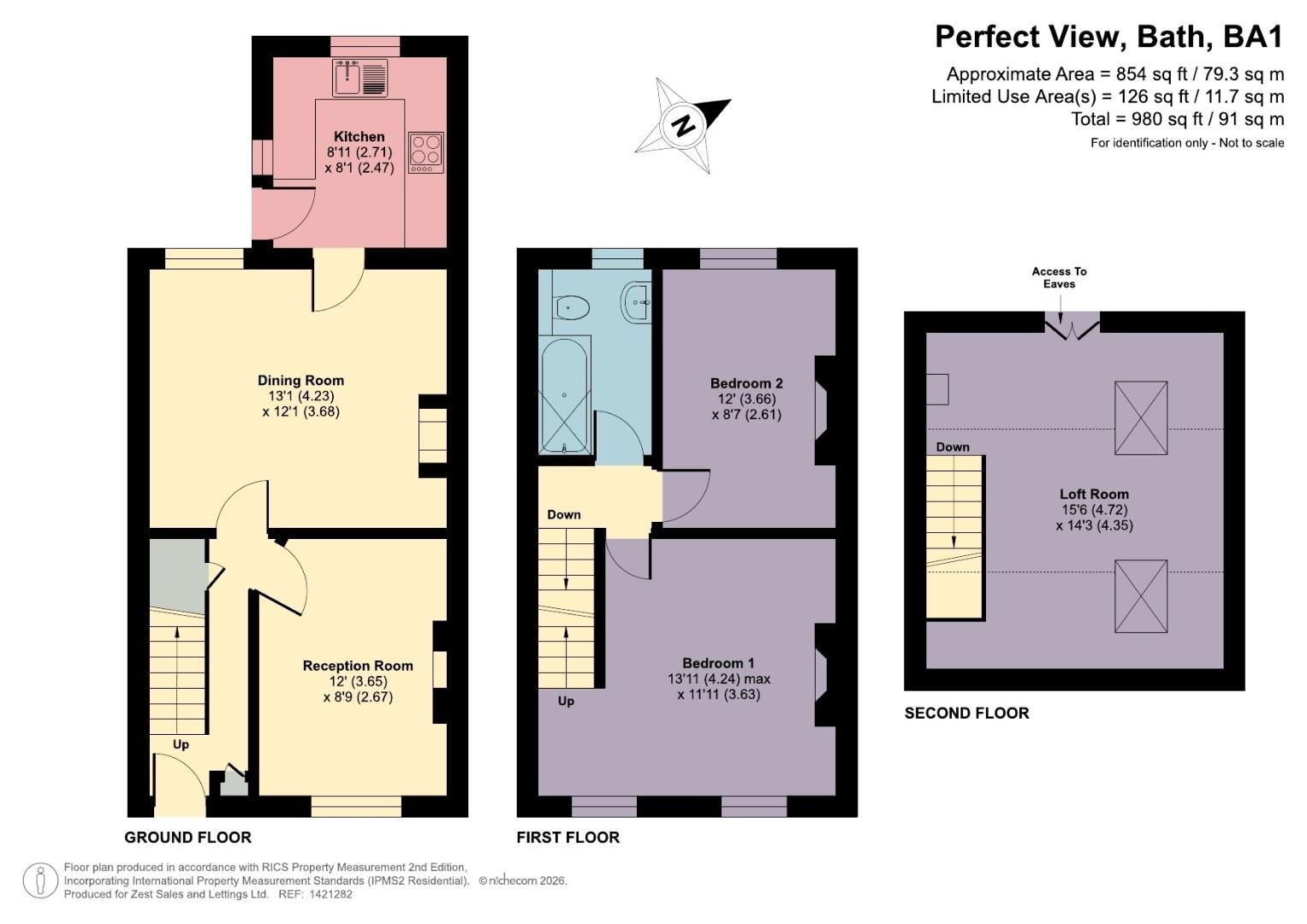 21, Perfect View, Bath floorplan
