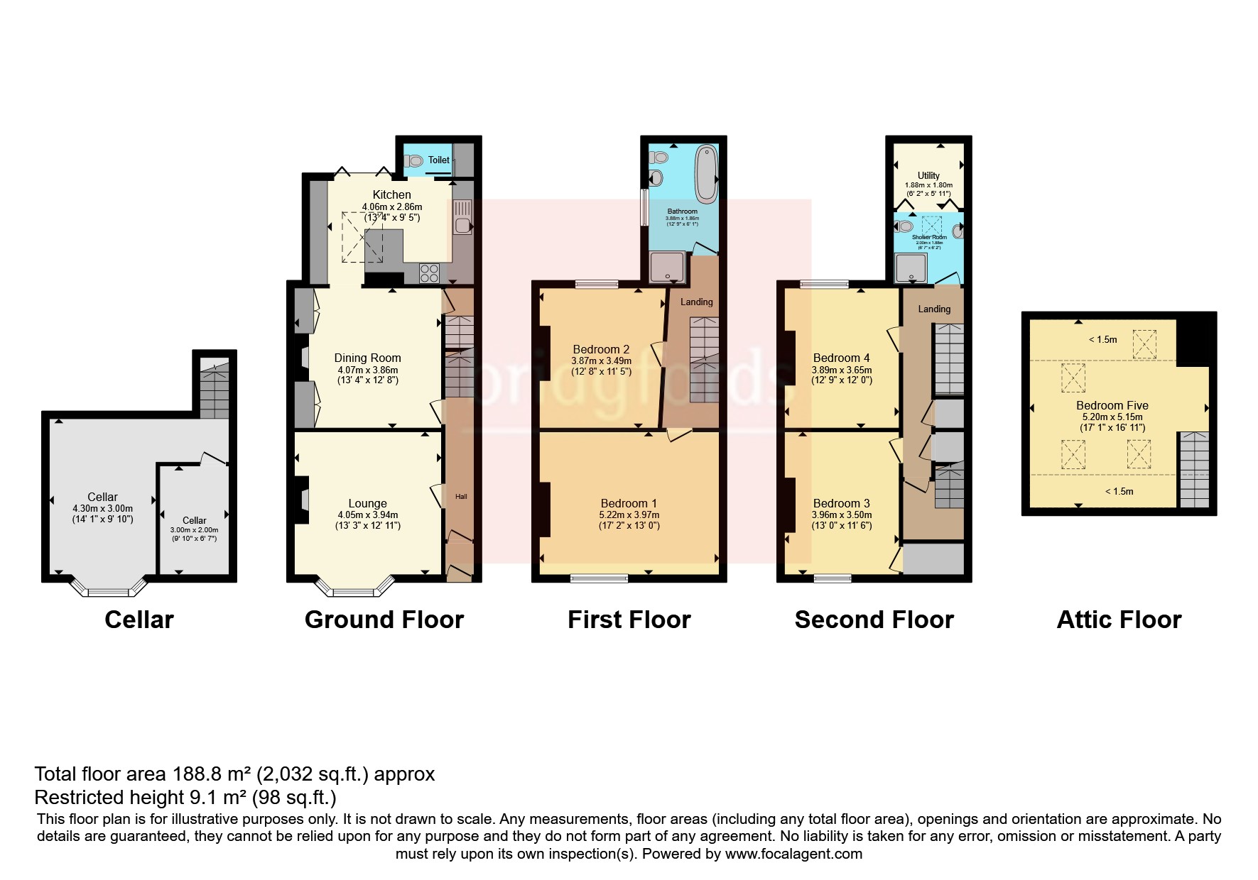 12, Heath Grove, Buxton floorplan