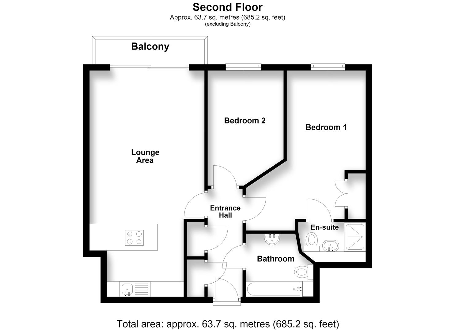 191 Monument Court, Woolners Way, Stevenage floorplan