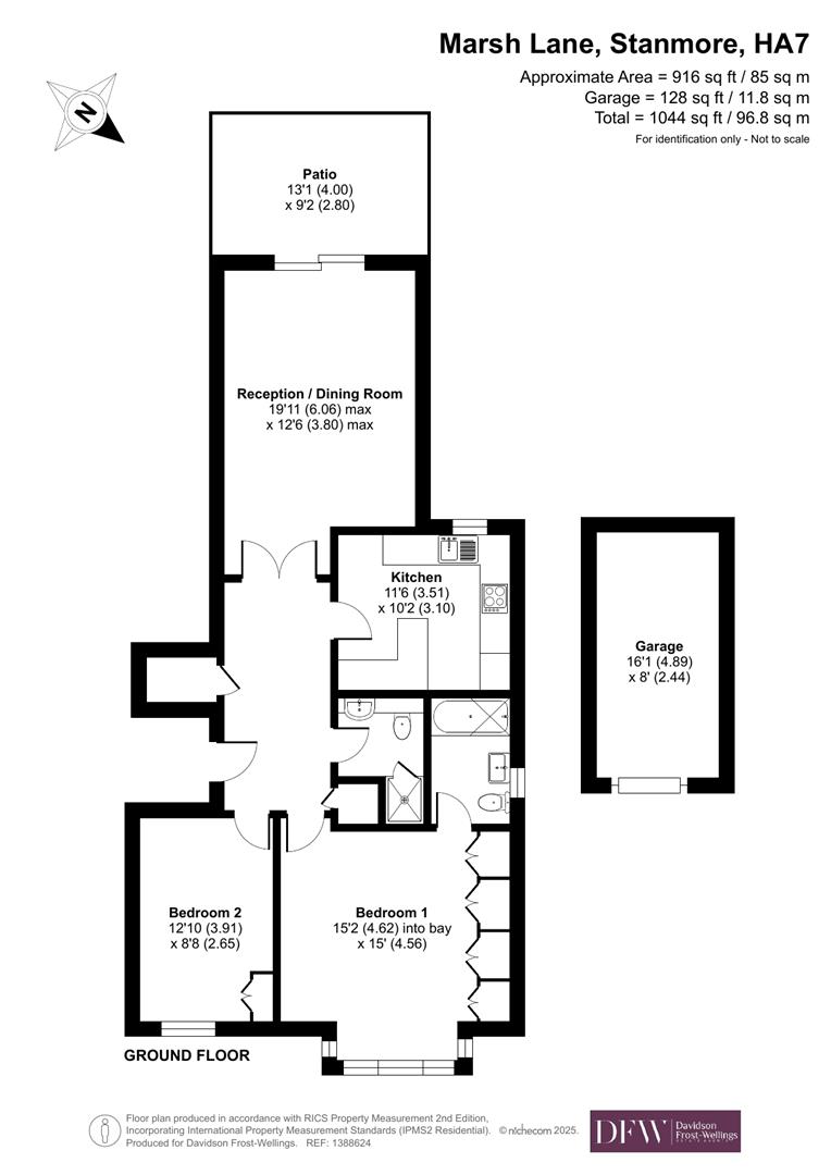 2 Longchamp Court, Marsh Lane, Stanmore floorplan