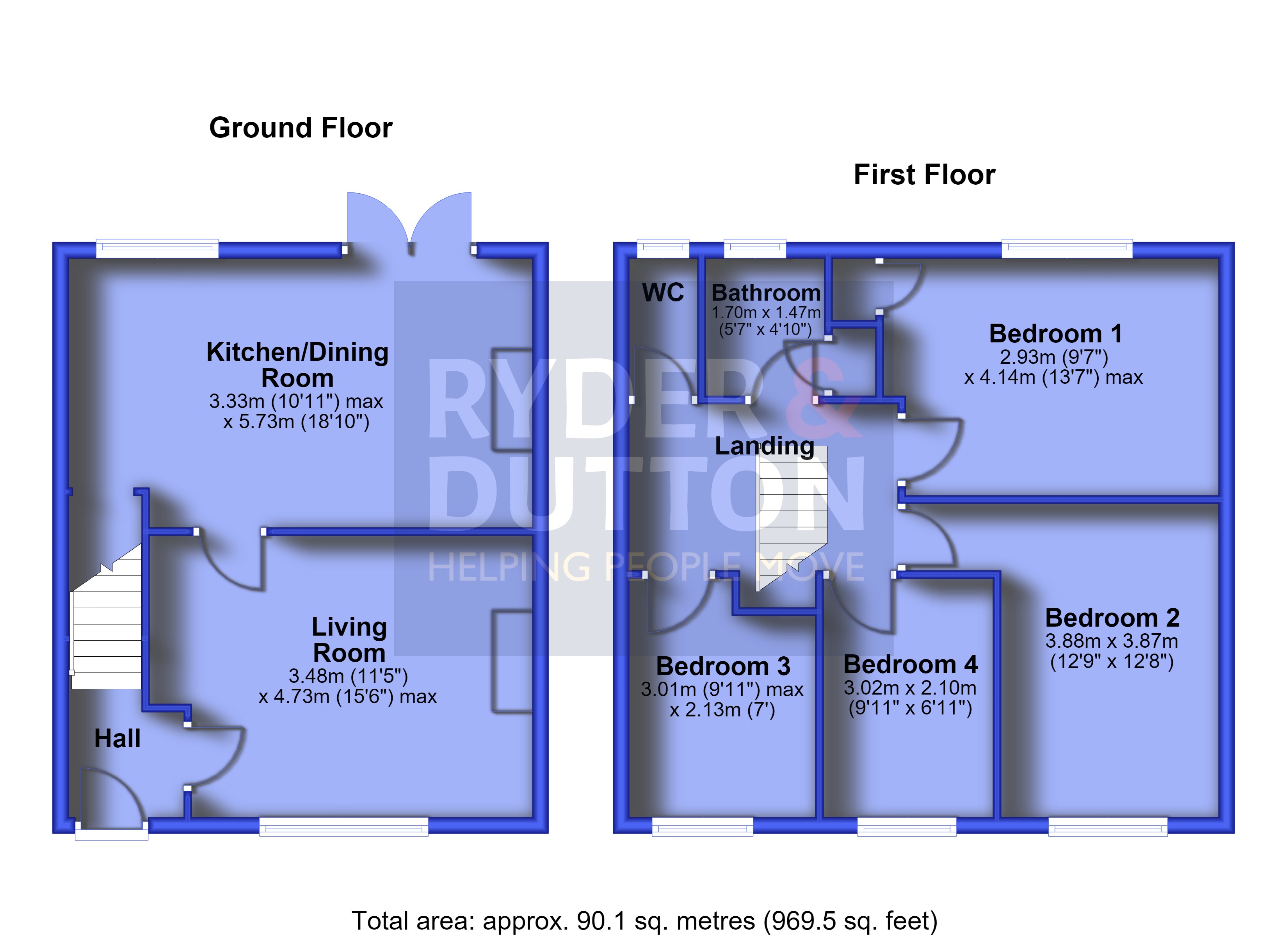 86, Longfield Avenue, Huddersfield floorplan