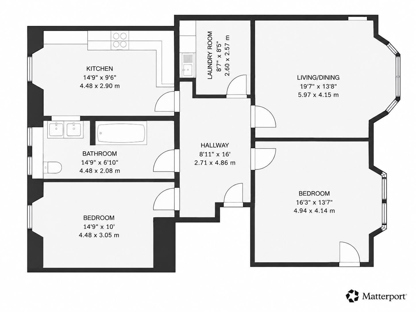 126 Forth Street, Flat 1/1, Forth Street, Glasgow floorplan