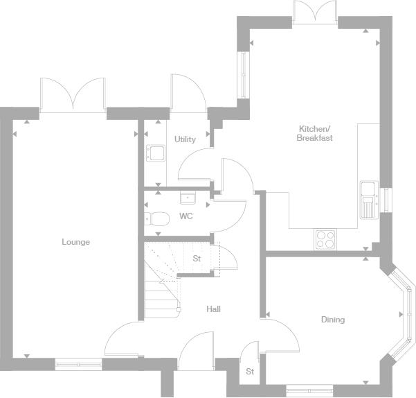4 Bedrooms Detached house for sale in 
