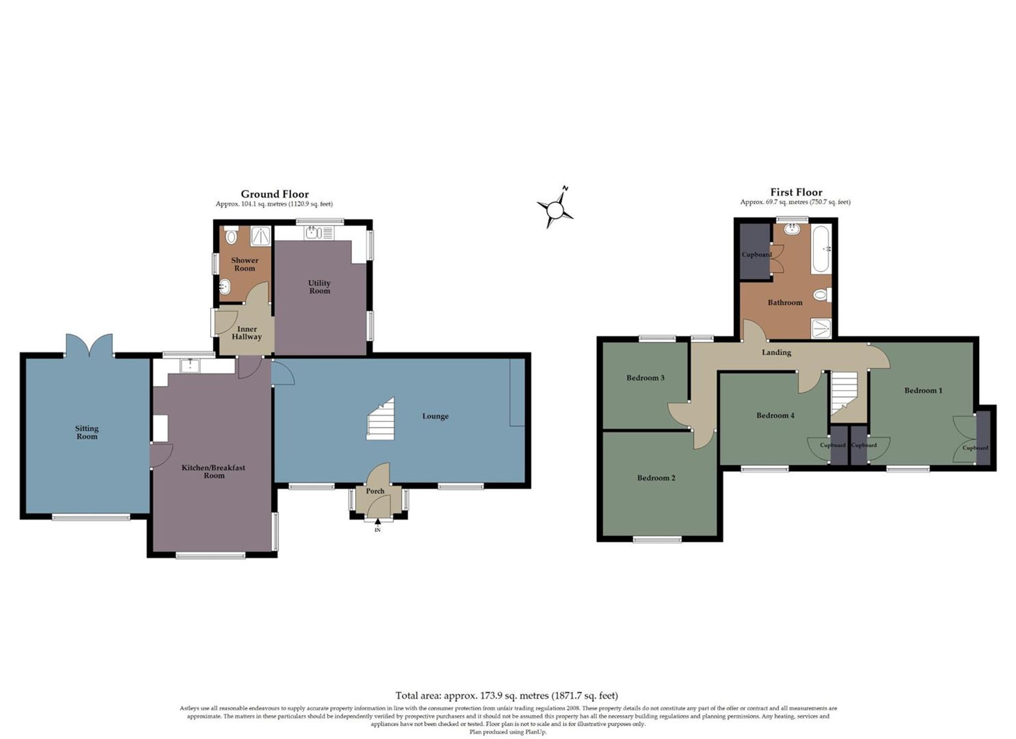 Fairfield Cottage, Swansea floorplan