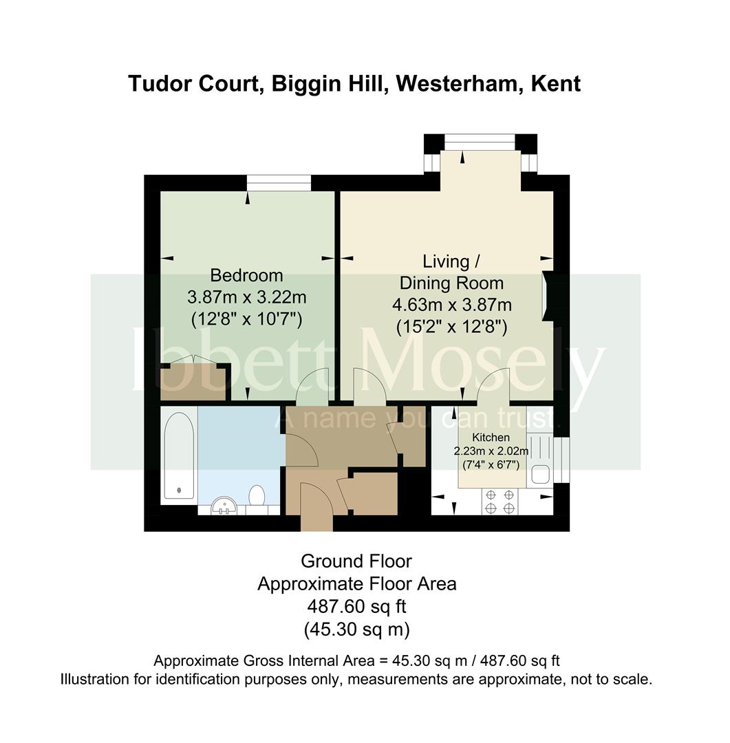 Flat 15 Tudor Court, 210, Main Road, Biggin Hill floorplan