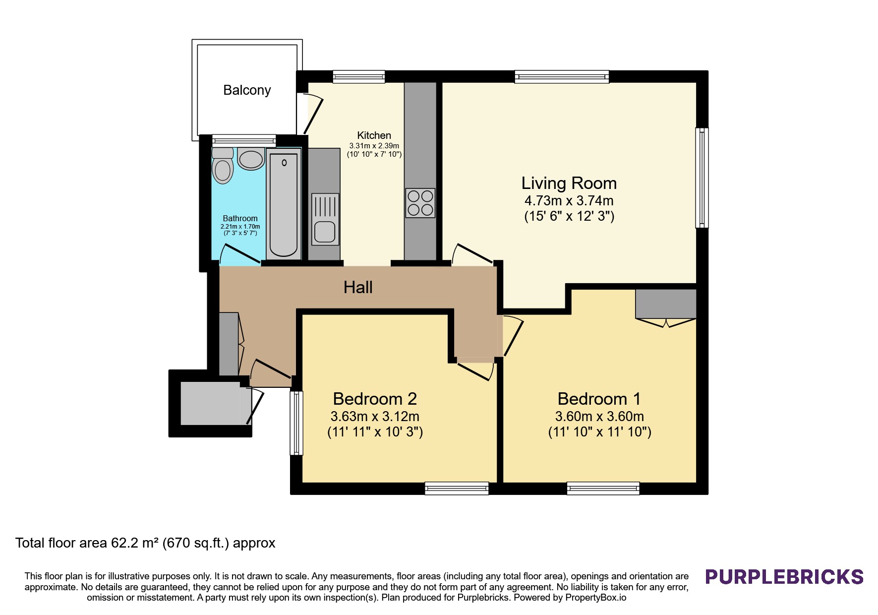 Ground floor, Flat 3, 24, Belsyde Avenue, Glasgow floorplan