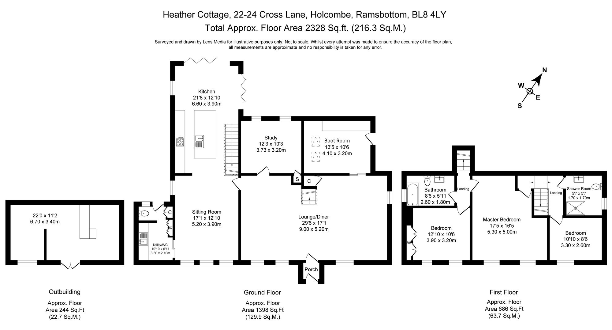 Heather Cottage, Cross Lane, Bury floorplan