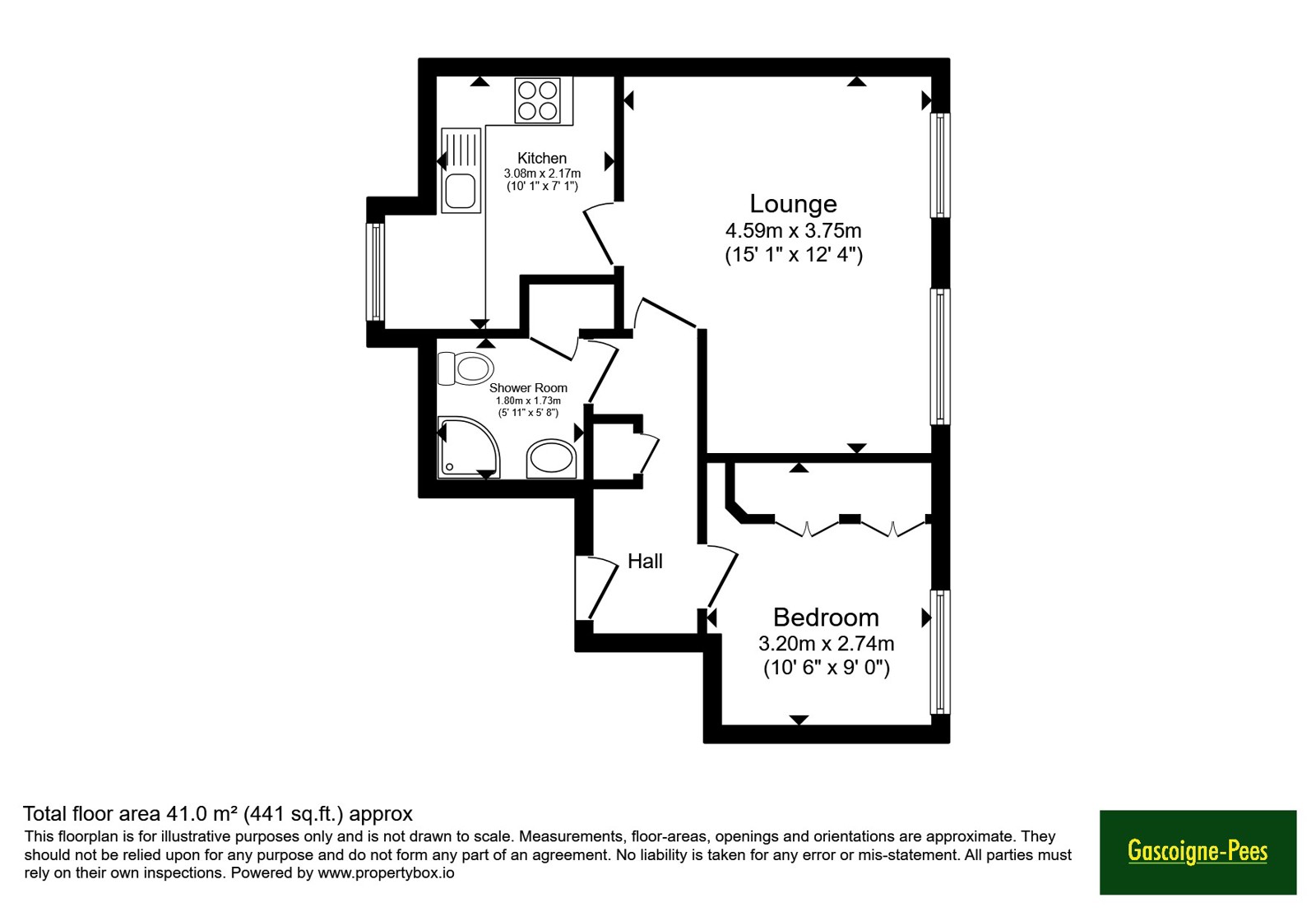 Flat 4 Adams House, 2, Adams Way, Hampshire floorplan