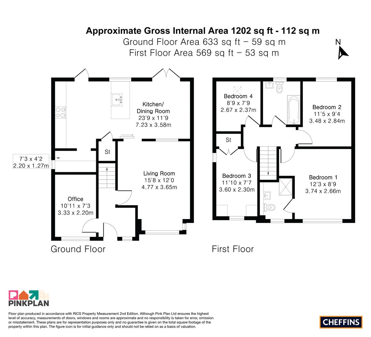 63, Longfields, Ely floorplan